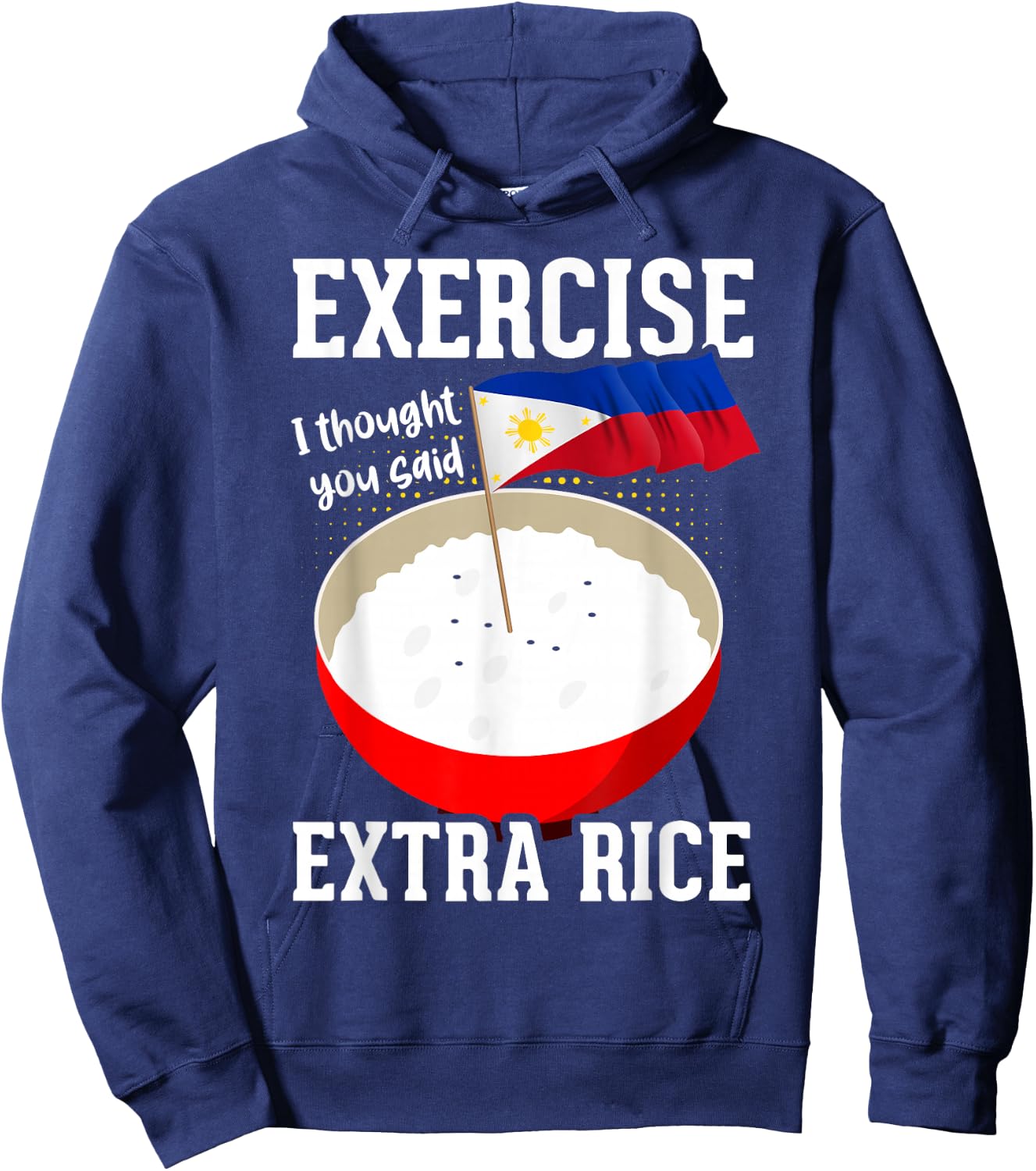 Filipino Flag Pinoy Filipino Funny Philippines Hoodie - Hoodie | Navy