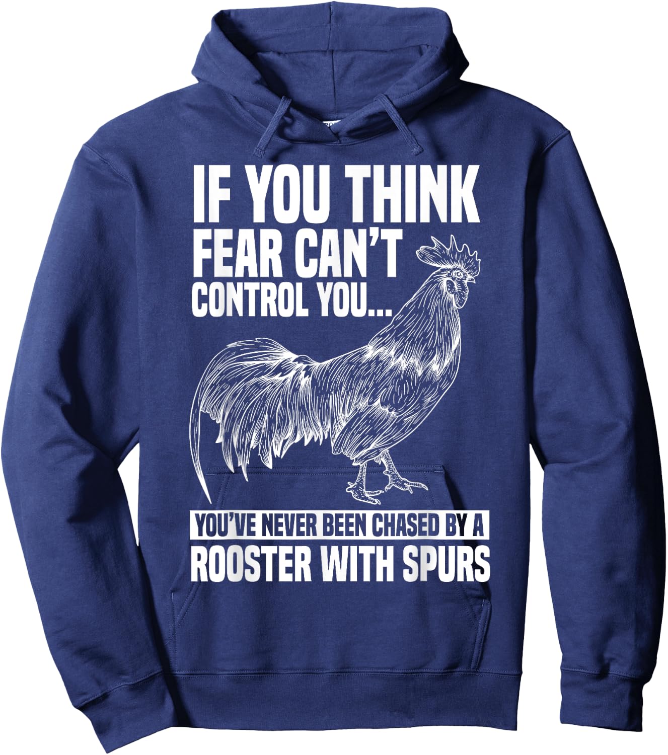 Funny Rooster Chicken Apparel Rooster Chicken Lover Animal - Black, Small, -Adults, Kids, Short Sleeve, Classic Fit, Cotton 65% Polyester 35% Hoodie - Hoodie | Navy