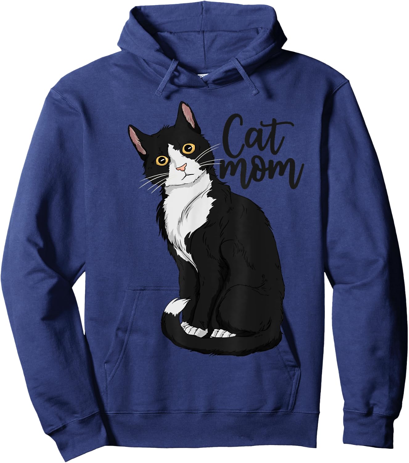 Tuxedo Cat Mom Gift Cat Mom Tuxedo Cat Mom Women Girls Kids Hoodie - Hoodie | Navy