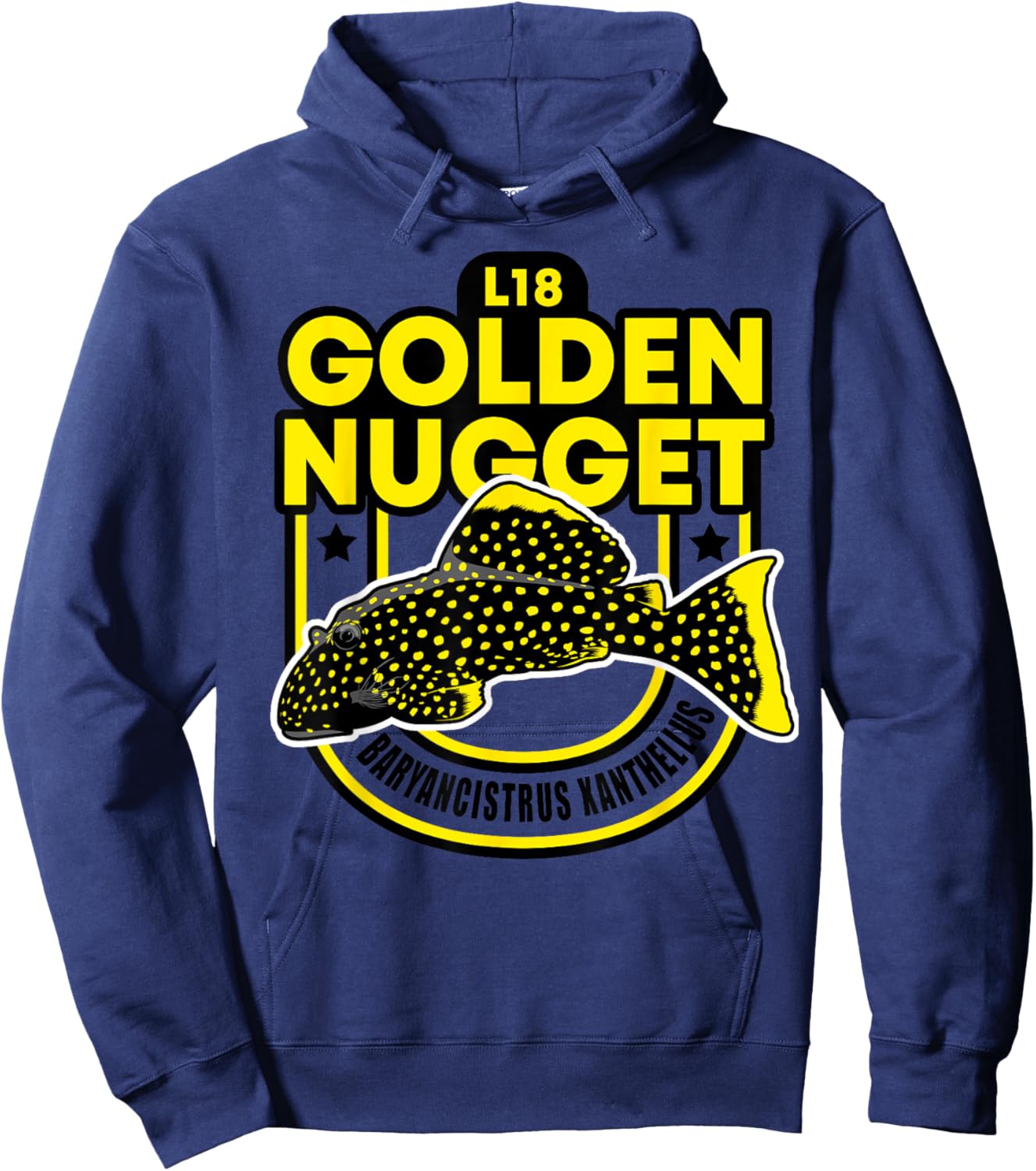 L18 Pleco Catfish Golden Nugget LDA60 L85 L177 Aquarium Hoodie - Hoodie | Navy