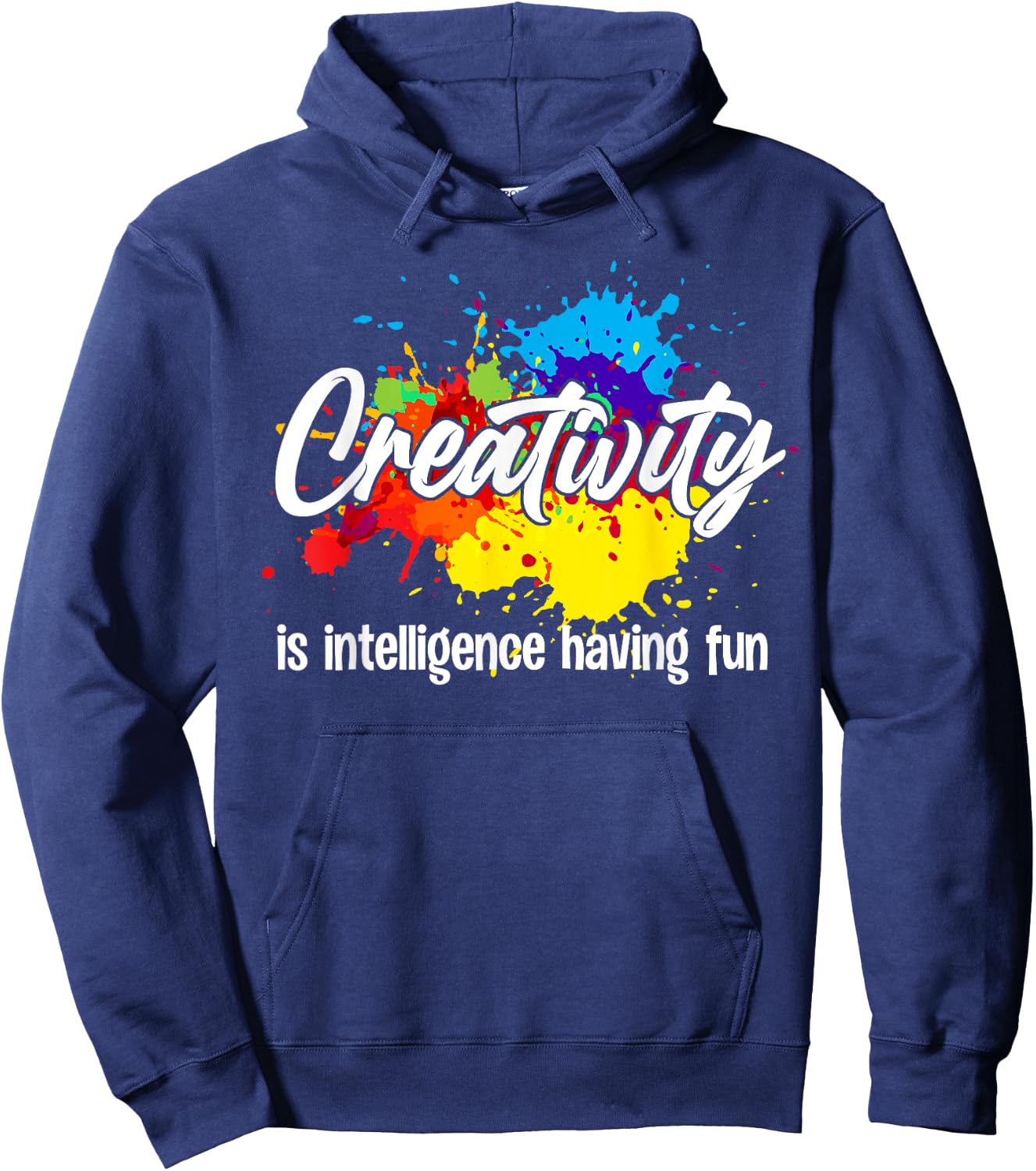 Cute Creativity Art Women Creative Drawing Teacher Hoodie - Hoodie | Navy