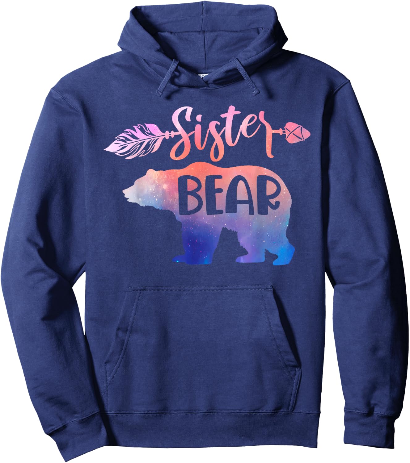 Funny Sister Bear Family Matching Kid Men Women Gifts Hoodie - Hoodie | Navy