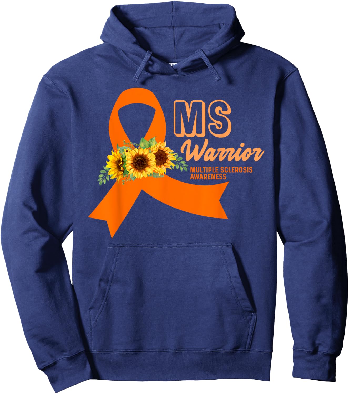 MS Warrior Awareness - MS Awareness Hoodie - Hoodie | Navy