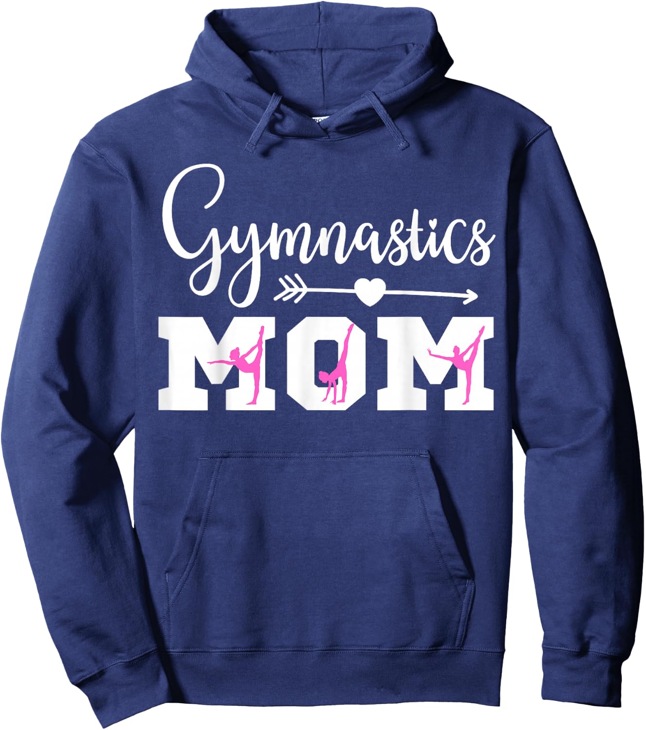 Gymnastics Mom Cute Gymnast Parent Proud Gymnast Mother Hoodie - Hoodie | Navy