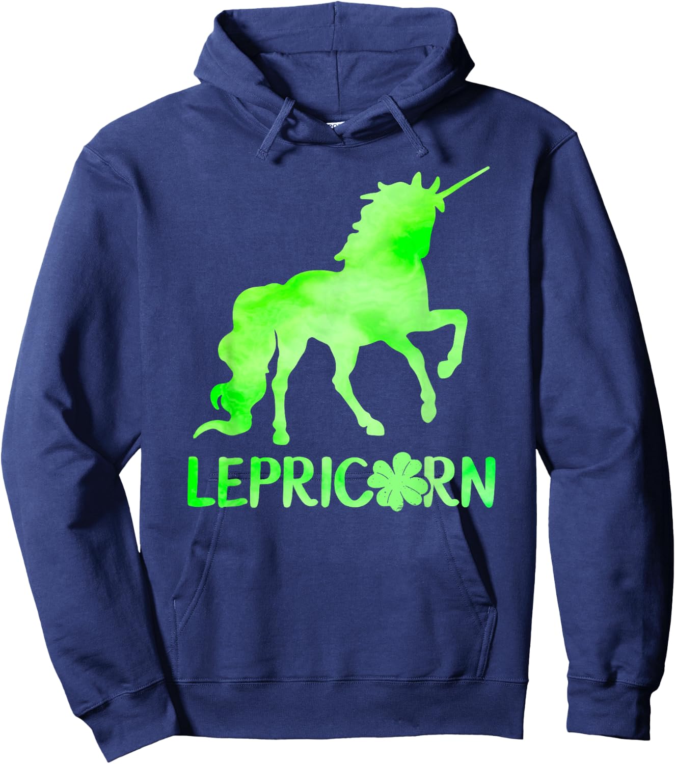 Lucky Lepricorn Unicorn St Patricks Day Hoodie - Hoodie | Navy