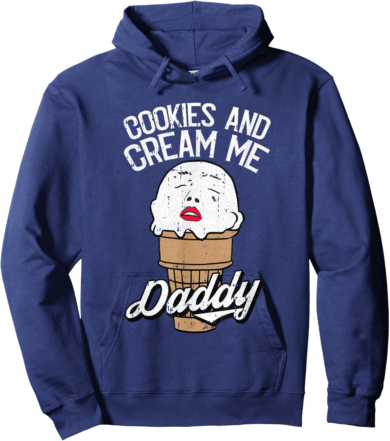Cookies And Cream Me Daddy Lazy Halloween Costume Humor Hoodie - Hoodie | Navy