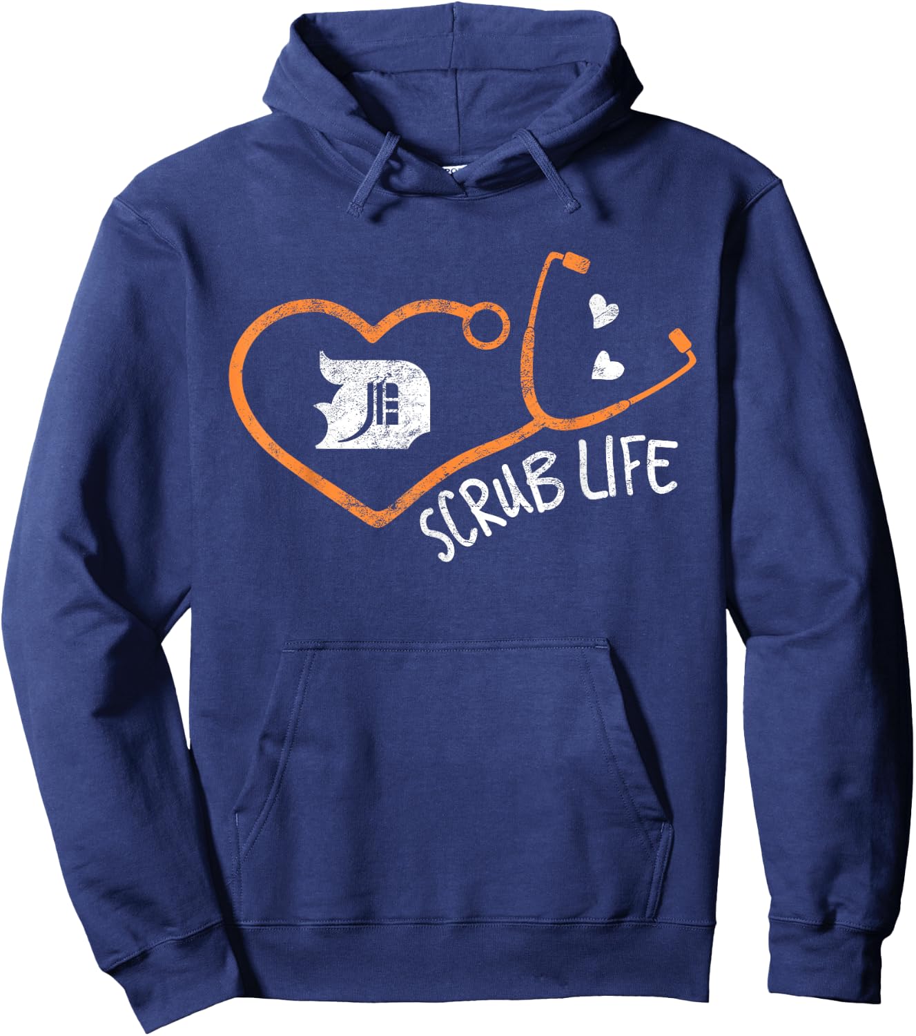 Detroit Scrub Life Michigan Nurse Shirt Medical Hoodie - Hoodie | Navy