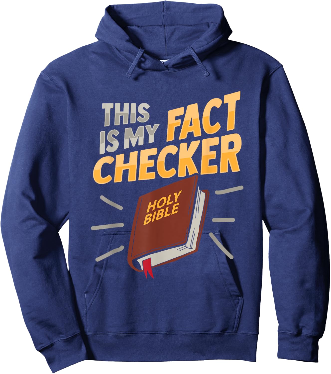 Bible Fact Checker Design for a Bible Student Hoodie - Hoodie | Navy