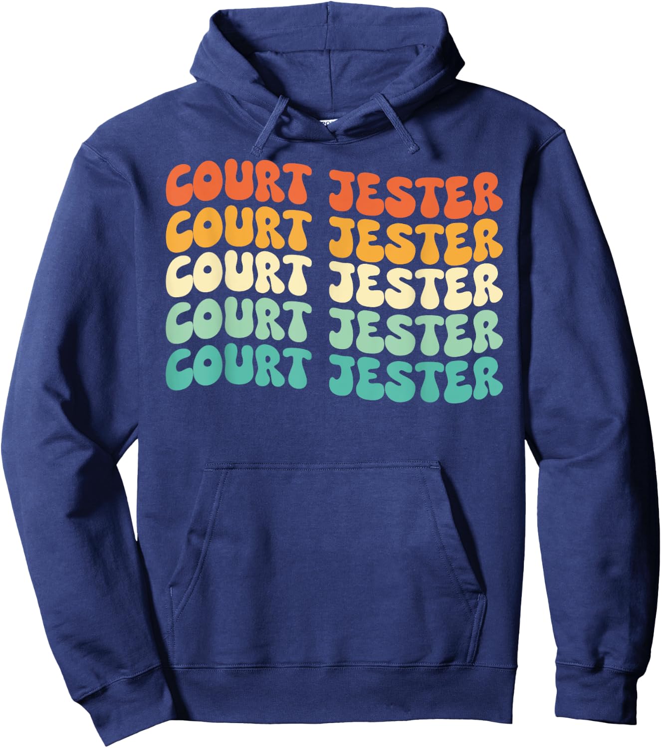 Groovy Court Jester Job Title Hoodie - Hoodie | Navy