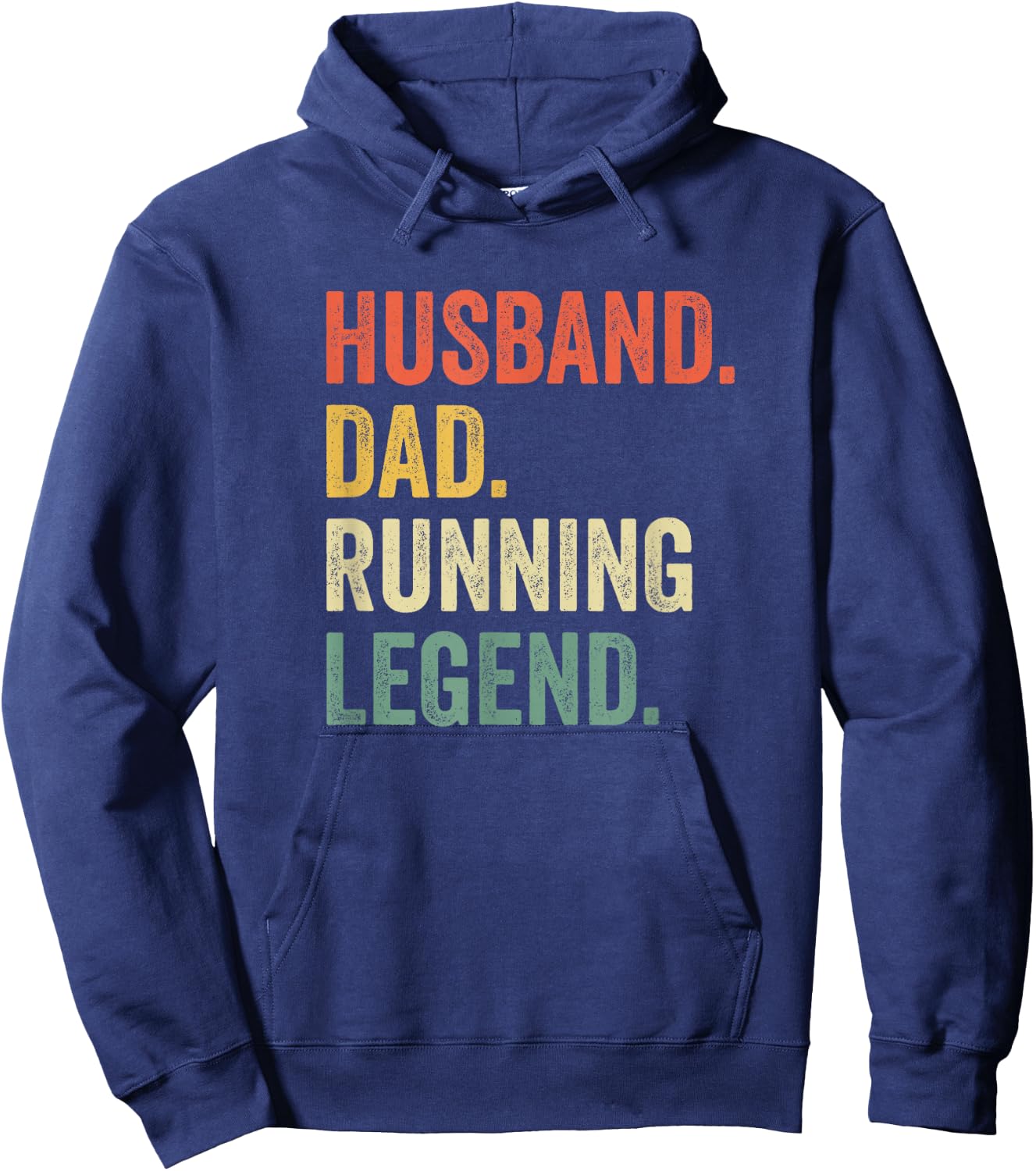 Runner Husband Dad Running Legend Hoodie - Hoodie | Navy