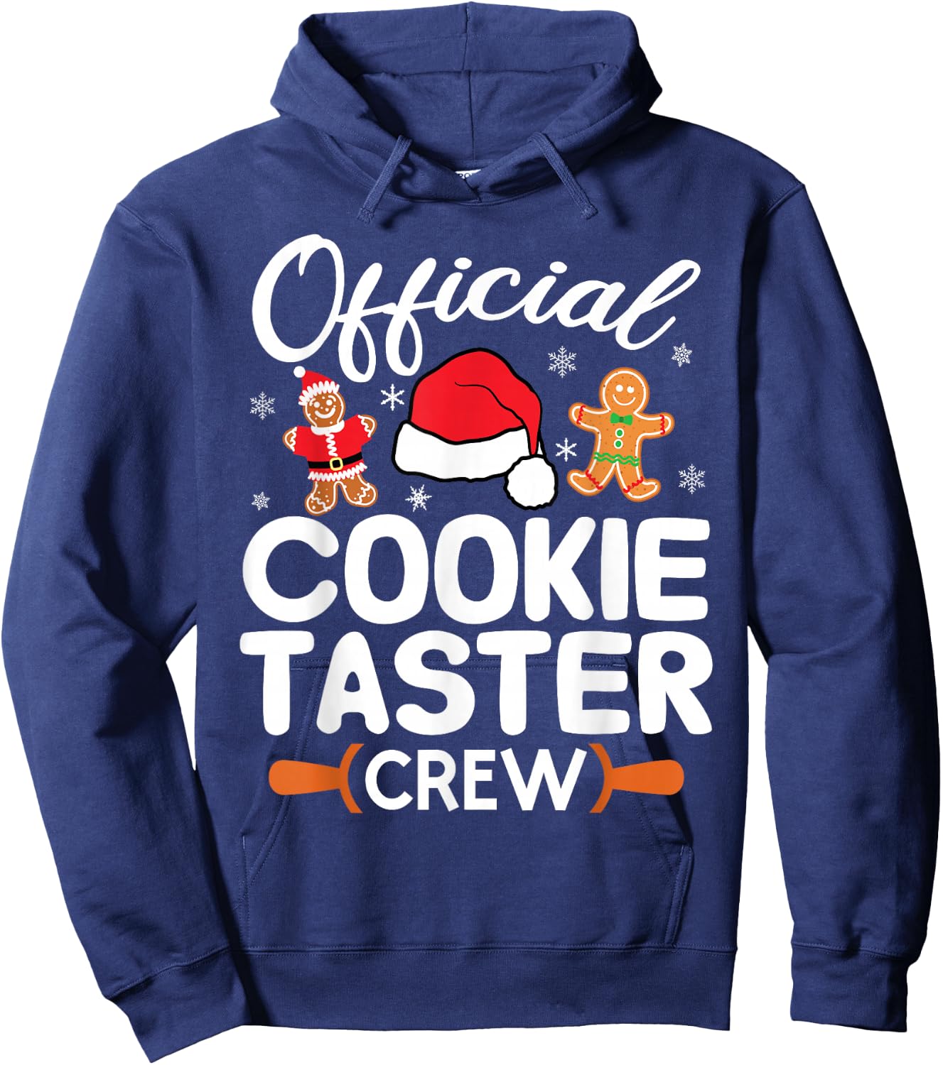 Funny Christmas Official Cookie Taster Crew Baking Team Xmas Hoodie - Hoodie | Navy