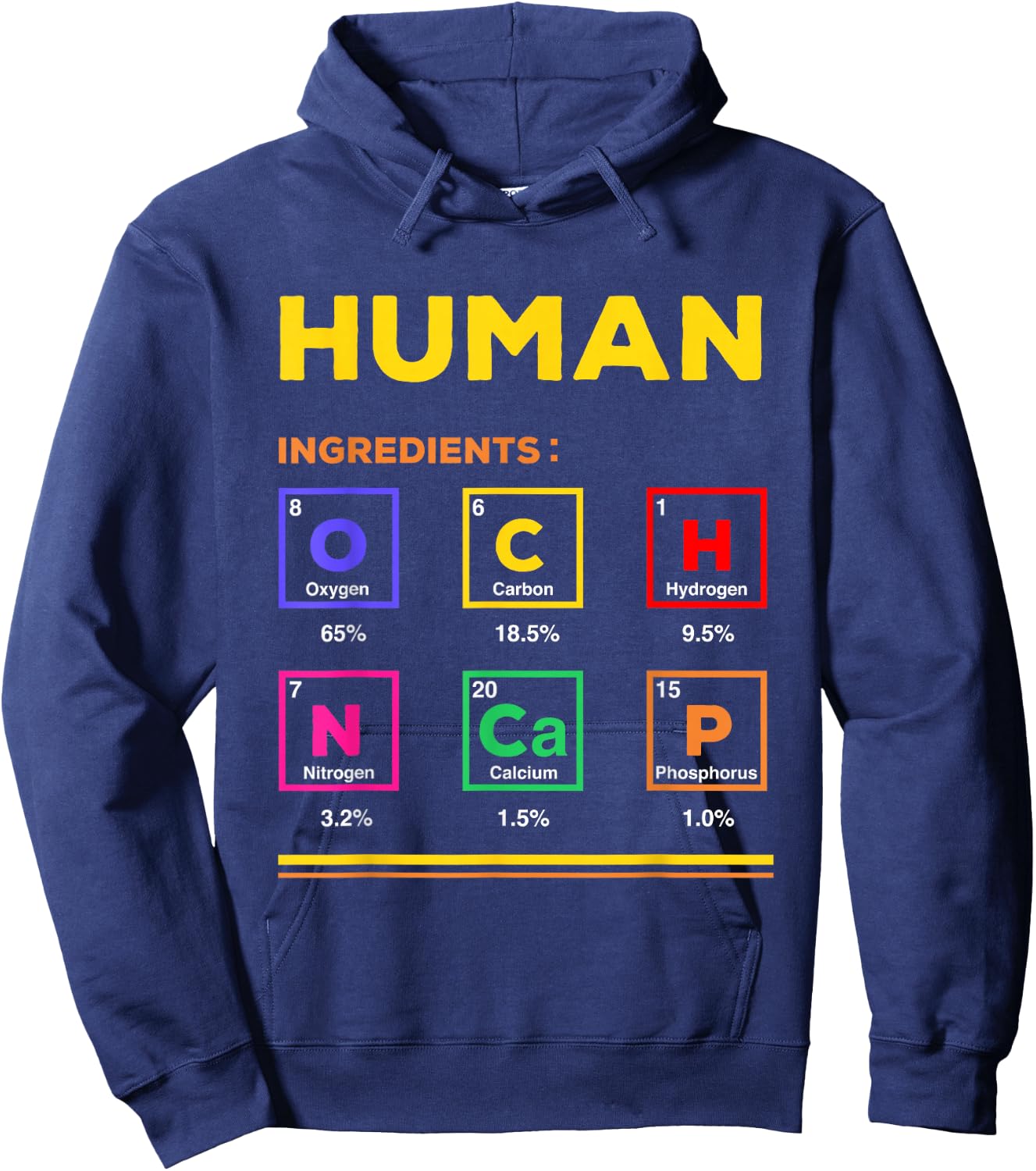 Human Ingredients Medical Laboratory Science Lab Technician Hoodie - Hoodie | Navy