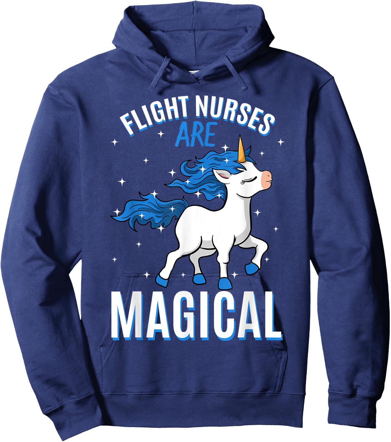 Flight Nurses Are Magical Unicorn Job Aeromedic Profession Hoodie - Hoodie | Navy