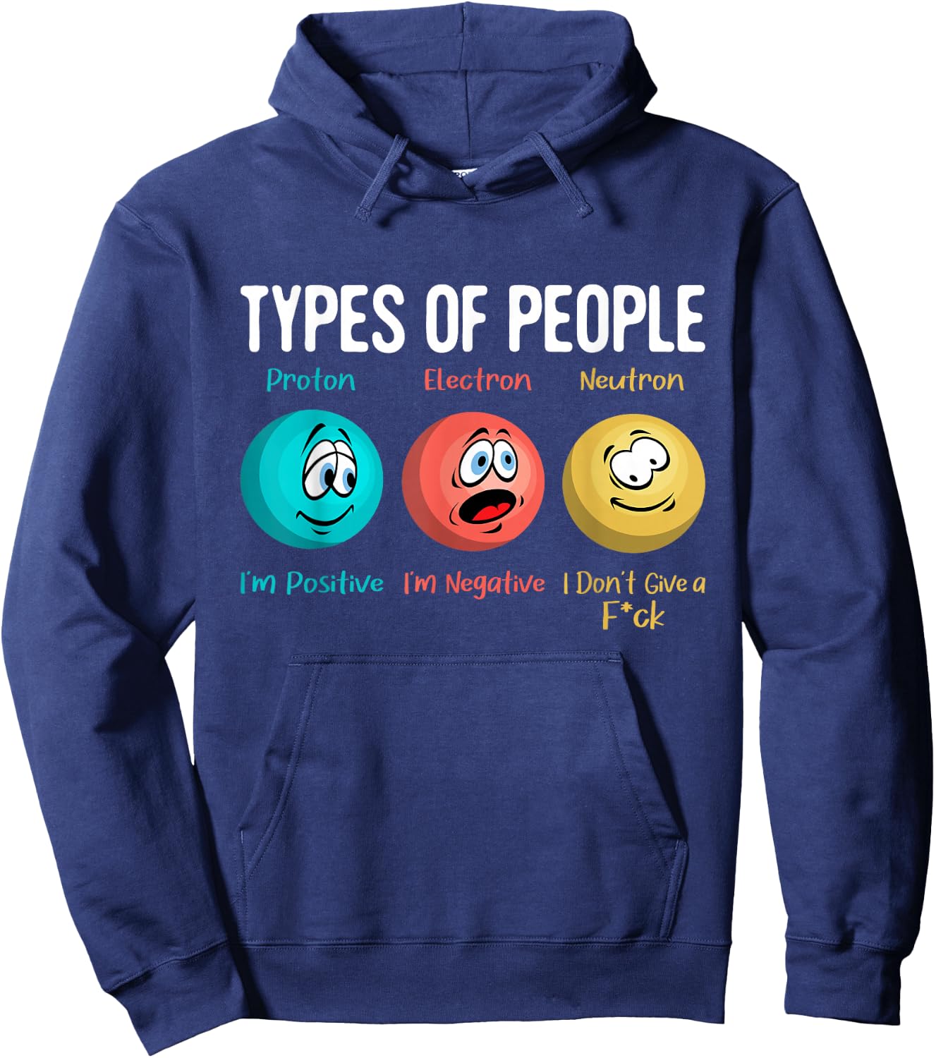 Types Of People - Physicist Physics Science Lover Scientist Hoodie - Hoodie | Navy