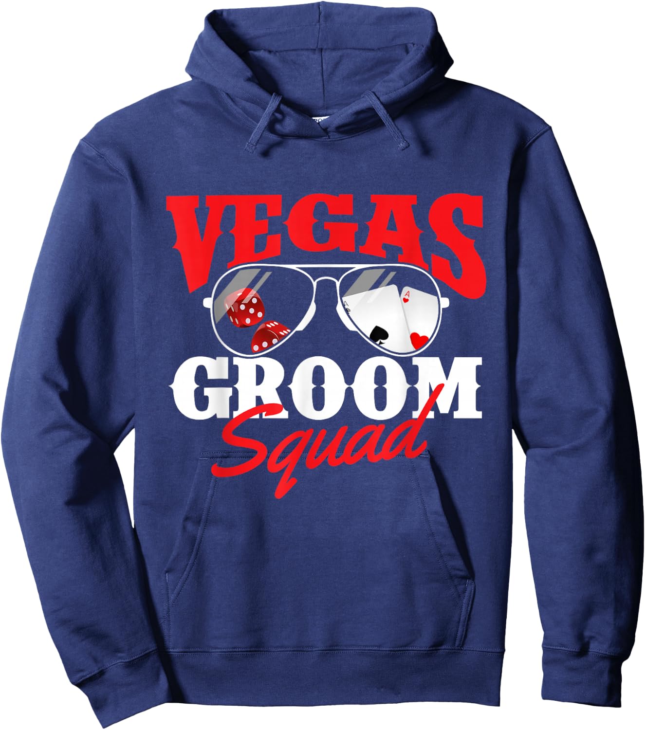 Vegas Groom Squad - Bachelor Party Groomsmen Stag Party Hoodie - Hoodie | Navy