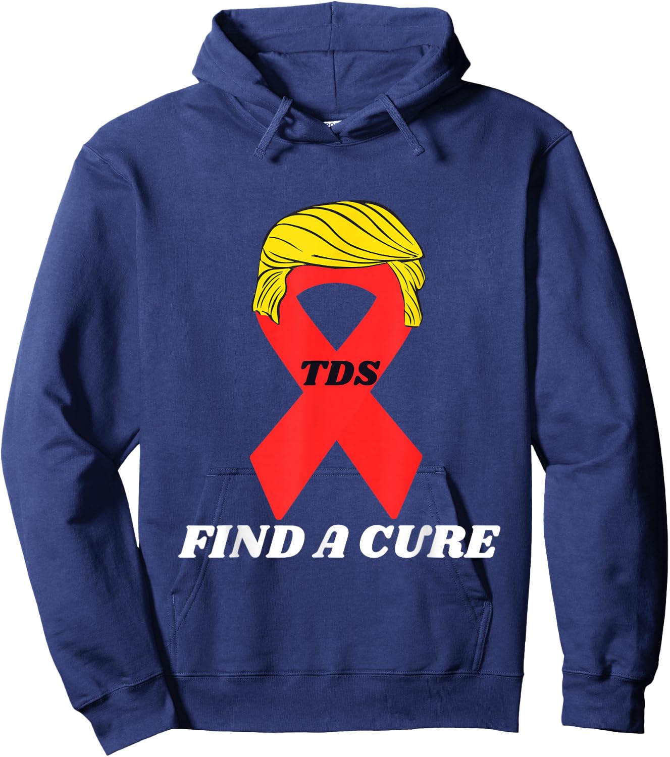 Funny Trump Ribbon Political Humor Hoodie - Hoodie | Navy
