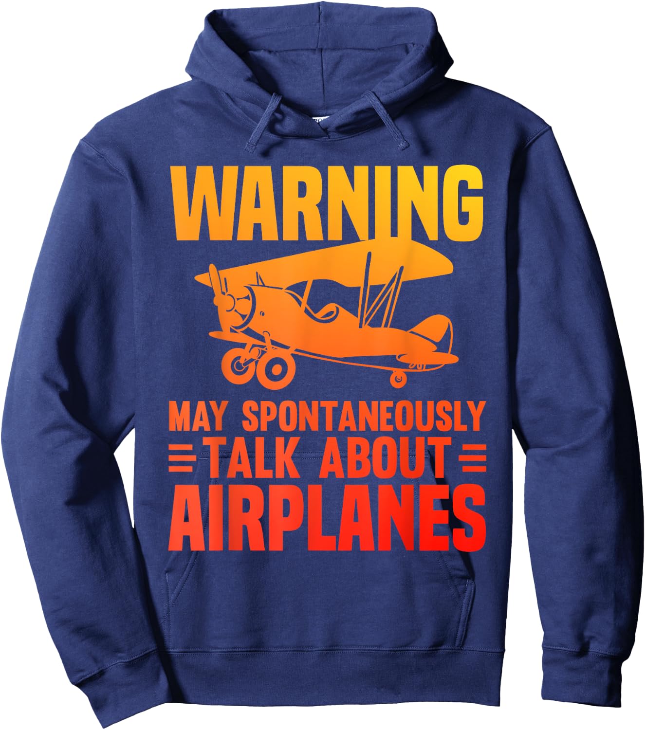 Funny Airplane Novelty Women Plane Aviation Pilot Hoodie - Hoodie | Navy