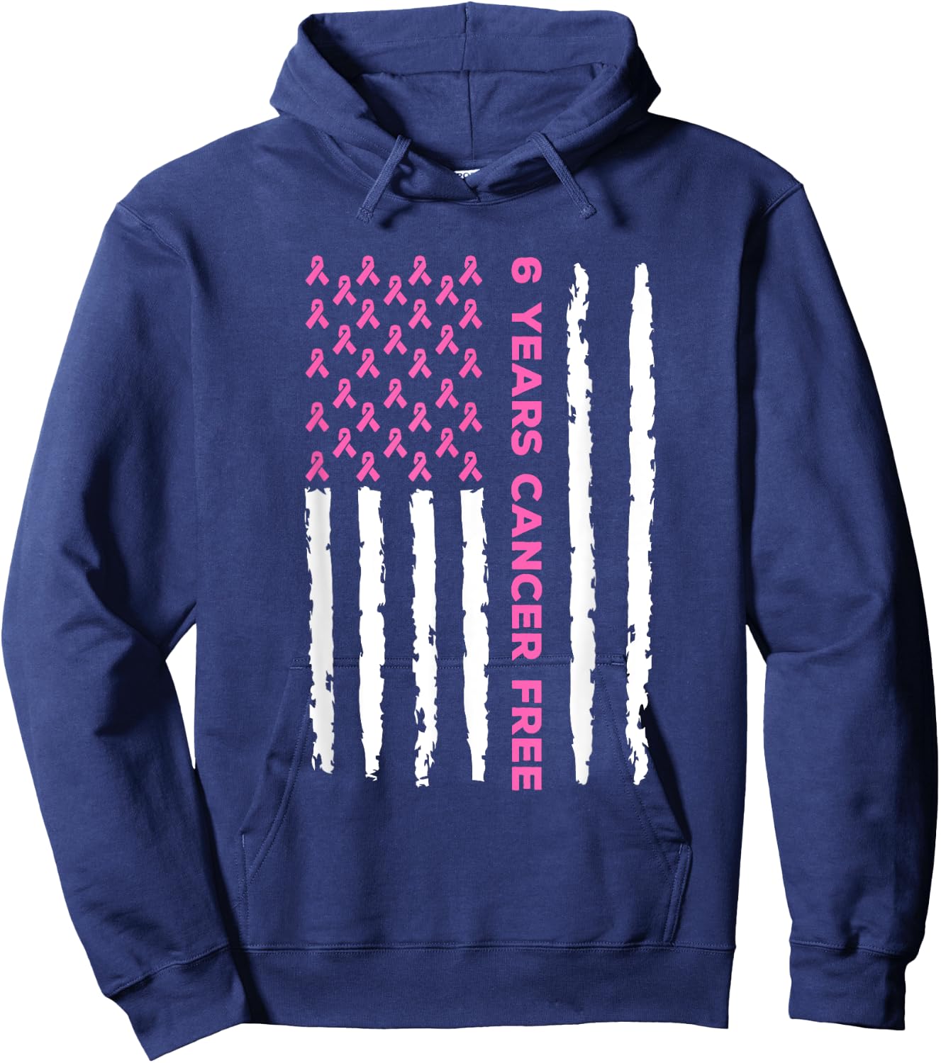 6 Years Breast Cancer Free Survivor Hoodie - Hoodie | Navy