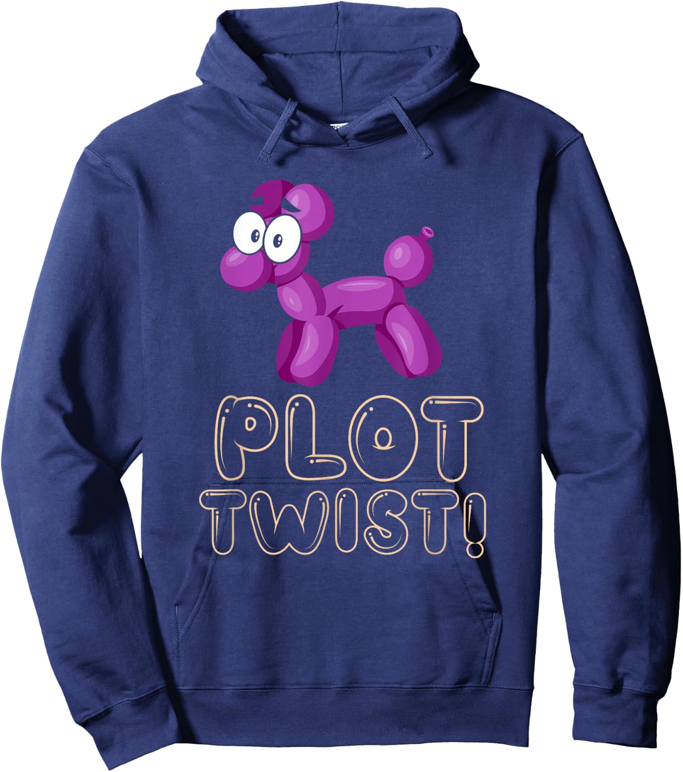 Funny Balloon Animals Meme Dog Plot Twist Balloon Pun Women Hoodie - Hoodie | Navy