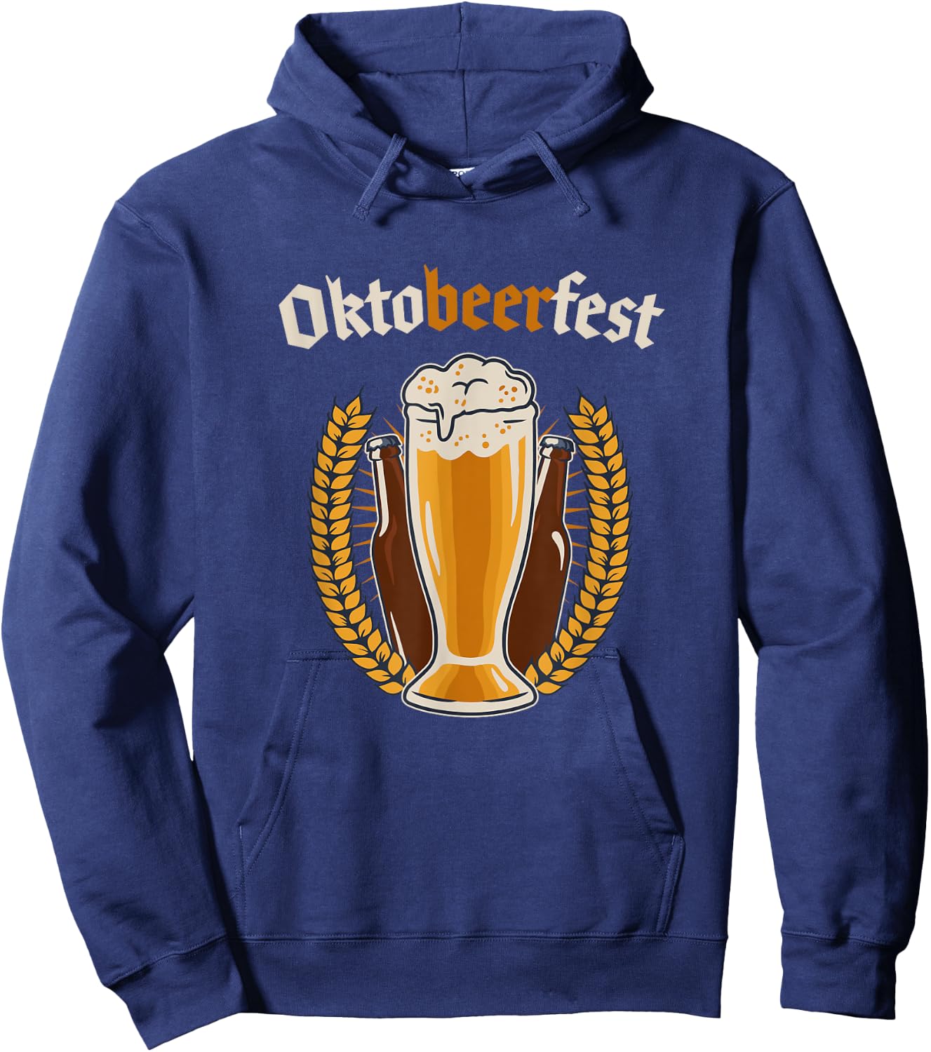 Oktoberfest Word Game Beer Festival Beer Men Fun Hoodie - Hoodie | Navy