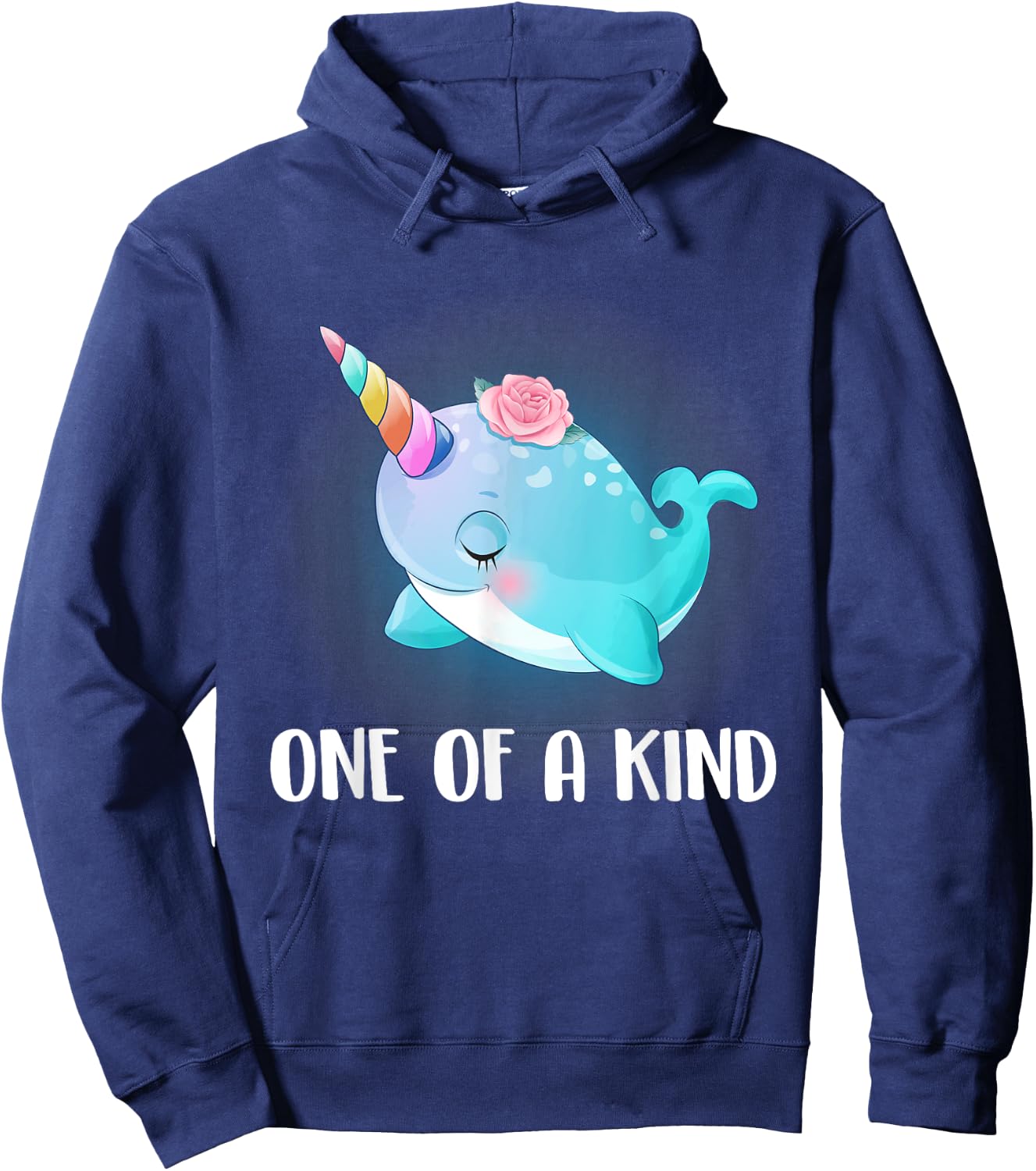 One Of A Kind T Shirt Narwhal Unicorn Shirt Narwhal Costume Hoodie - Hoodie | Navy