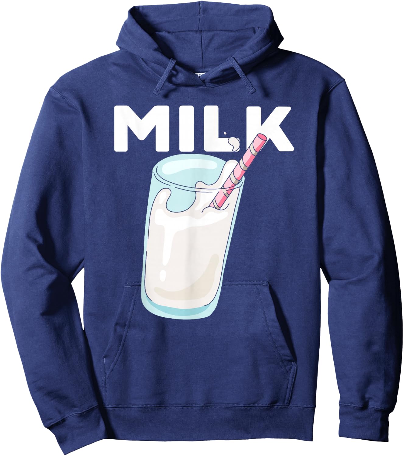 Awesome MILK Matching Milky Cookies Couples Costume Themed Hoodie - Hoodie | Navy
