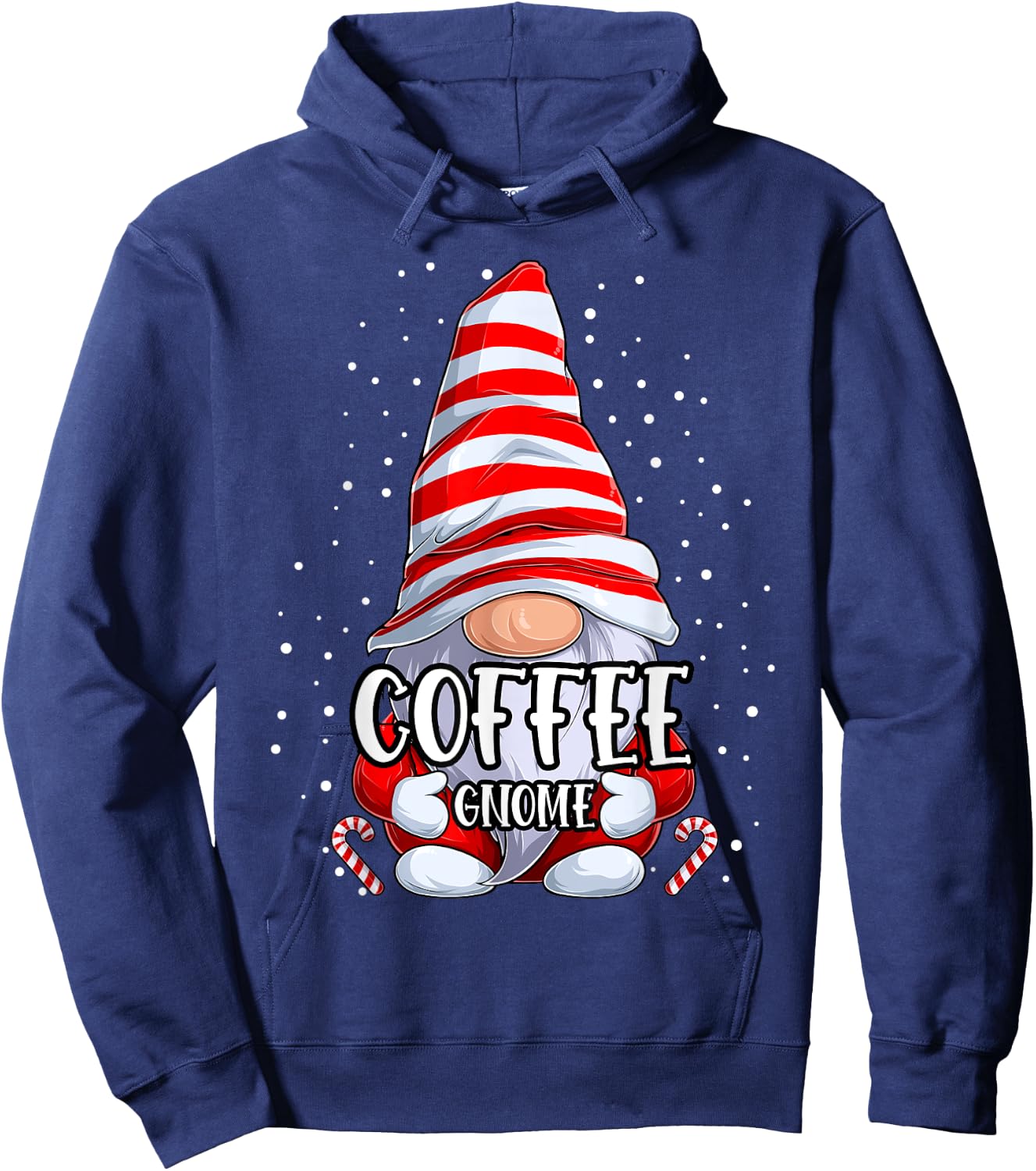 Coffee Gnome christmas pajamas matching family group Hoodie - Hoodie | Navy