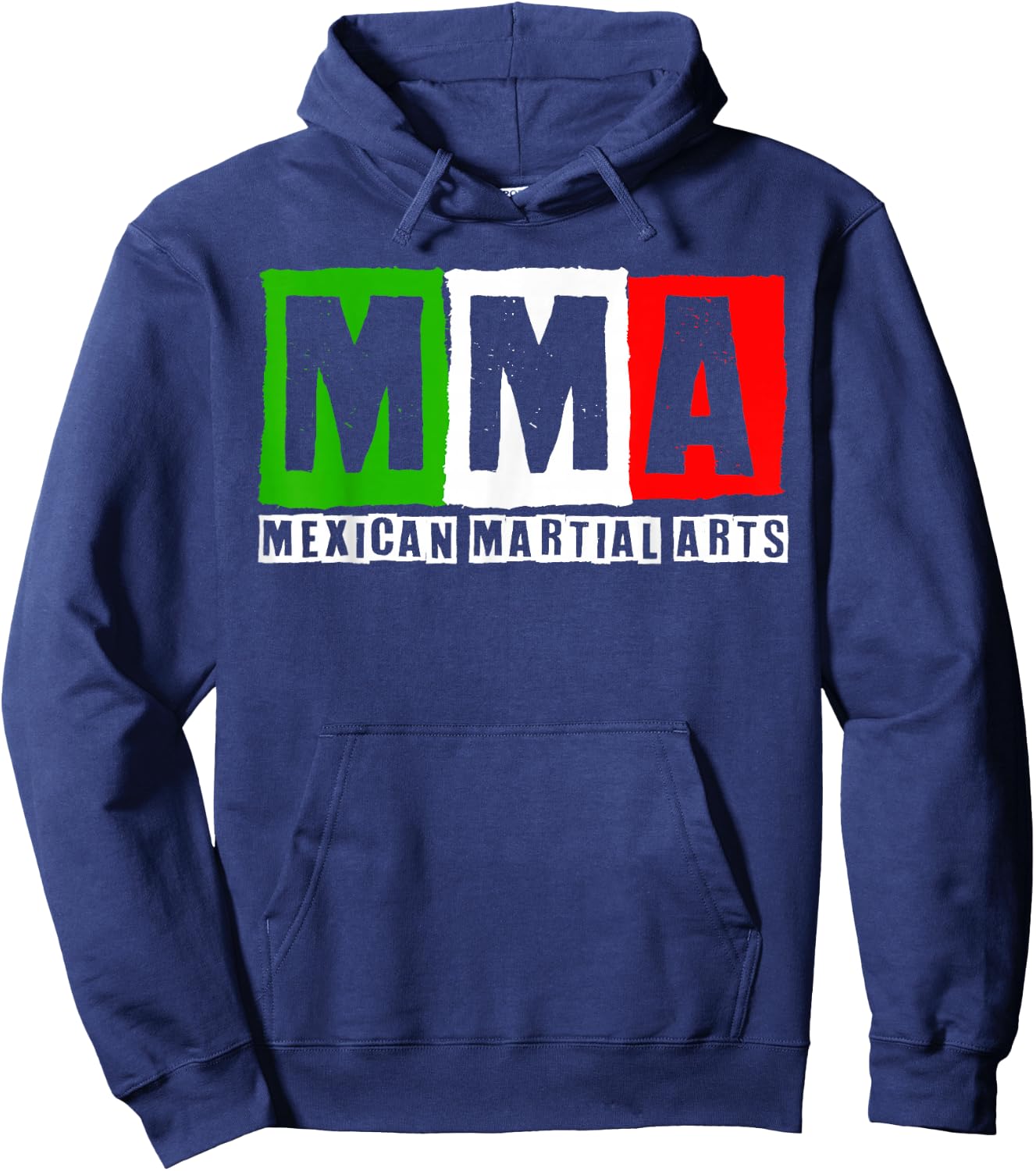 Mexican Martial Arts Combat Mexico Fighter Themed Hoodie - Hoodie | Navy