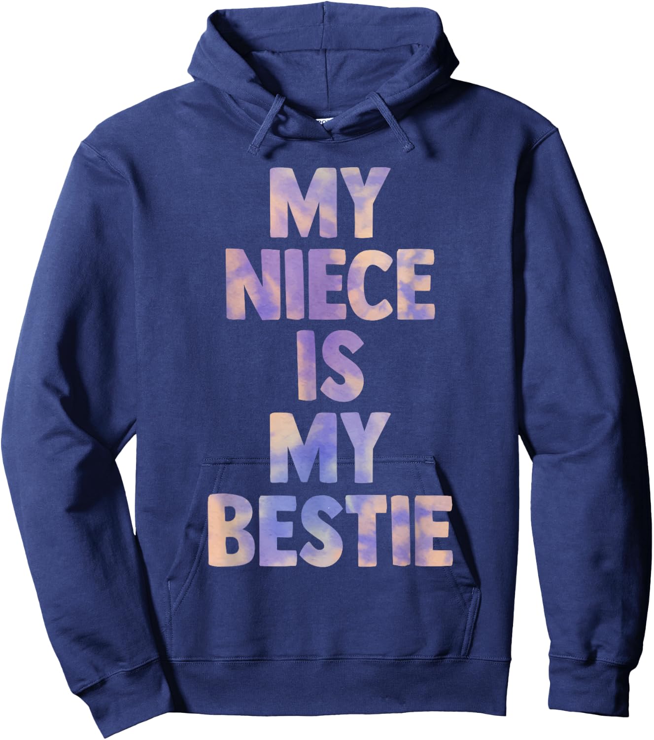My Niece is My Bestie for Aunt Uncle Matching Set Tie Dye Hoodie - Hoodie | Navy