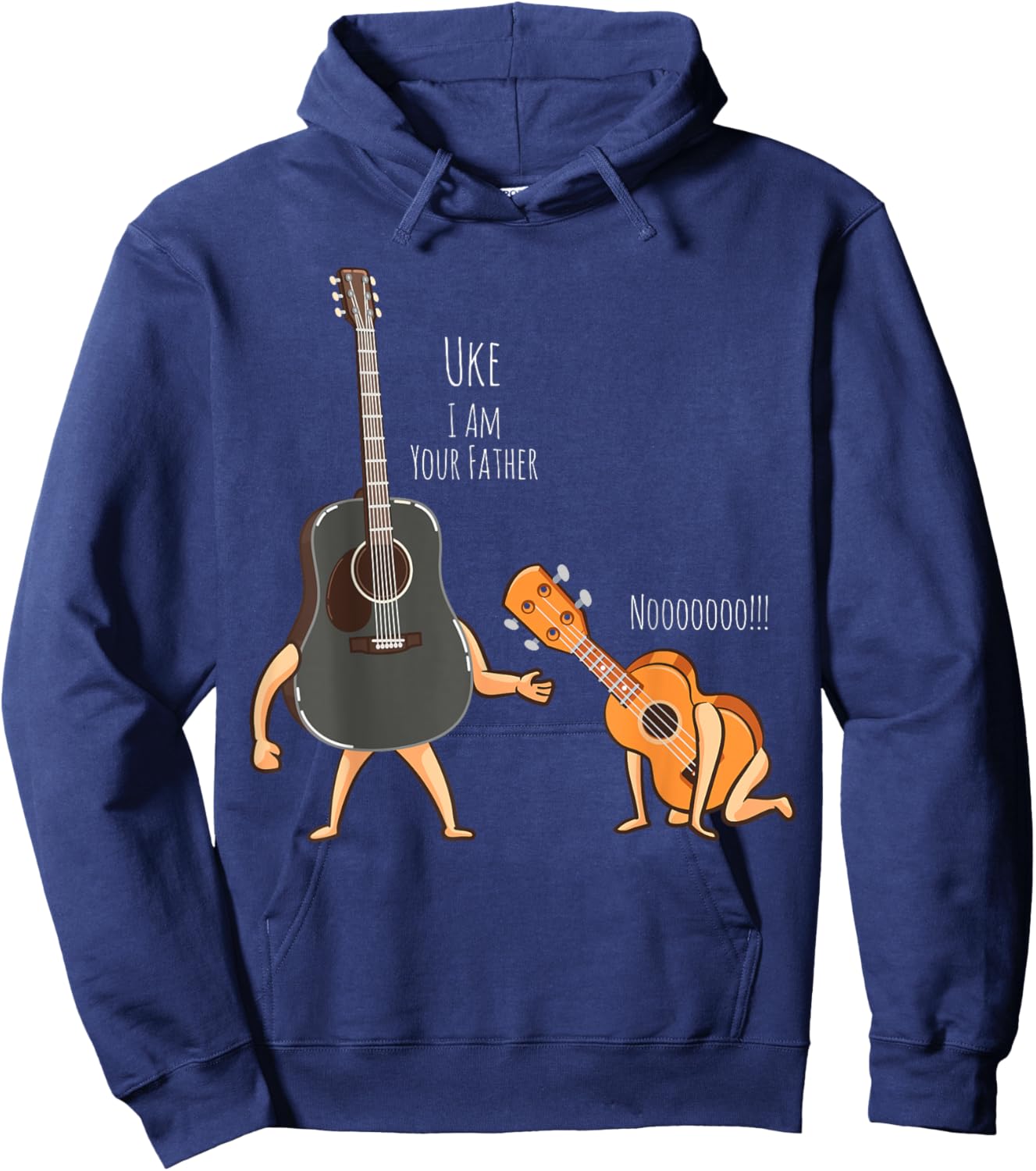 Uke I am Your Father Guitar Ukulele Music Hilarious Gift Hoodie - Hoodie | Navy