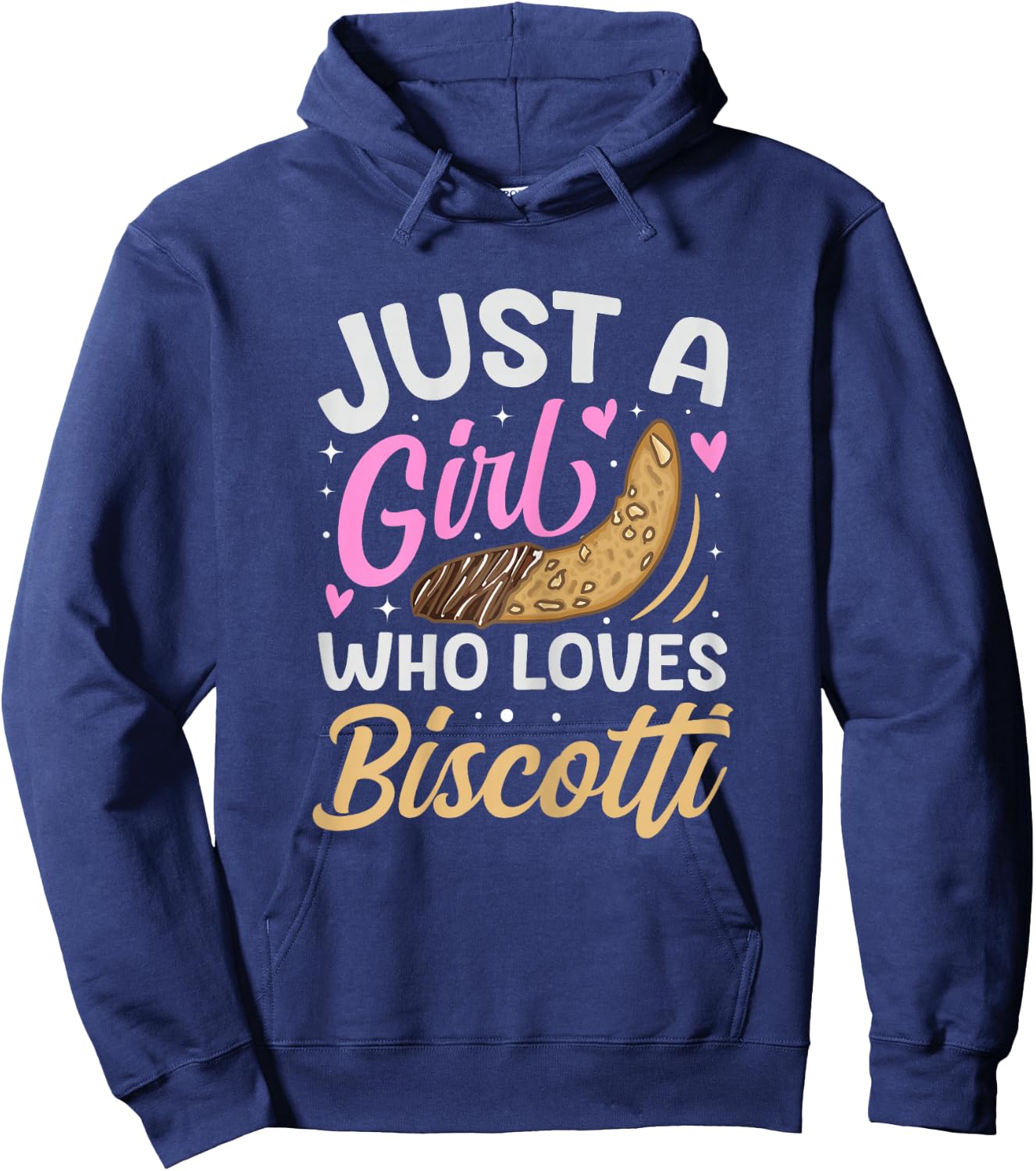 Just a girl who loves biscotti Hoodie - Hoodie | Navy