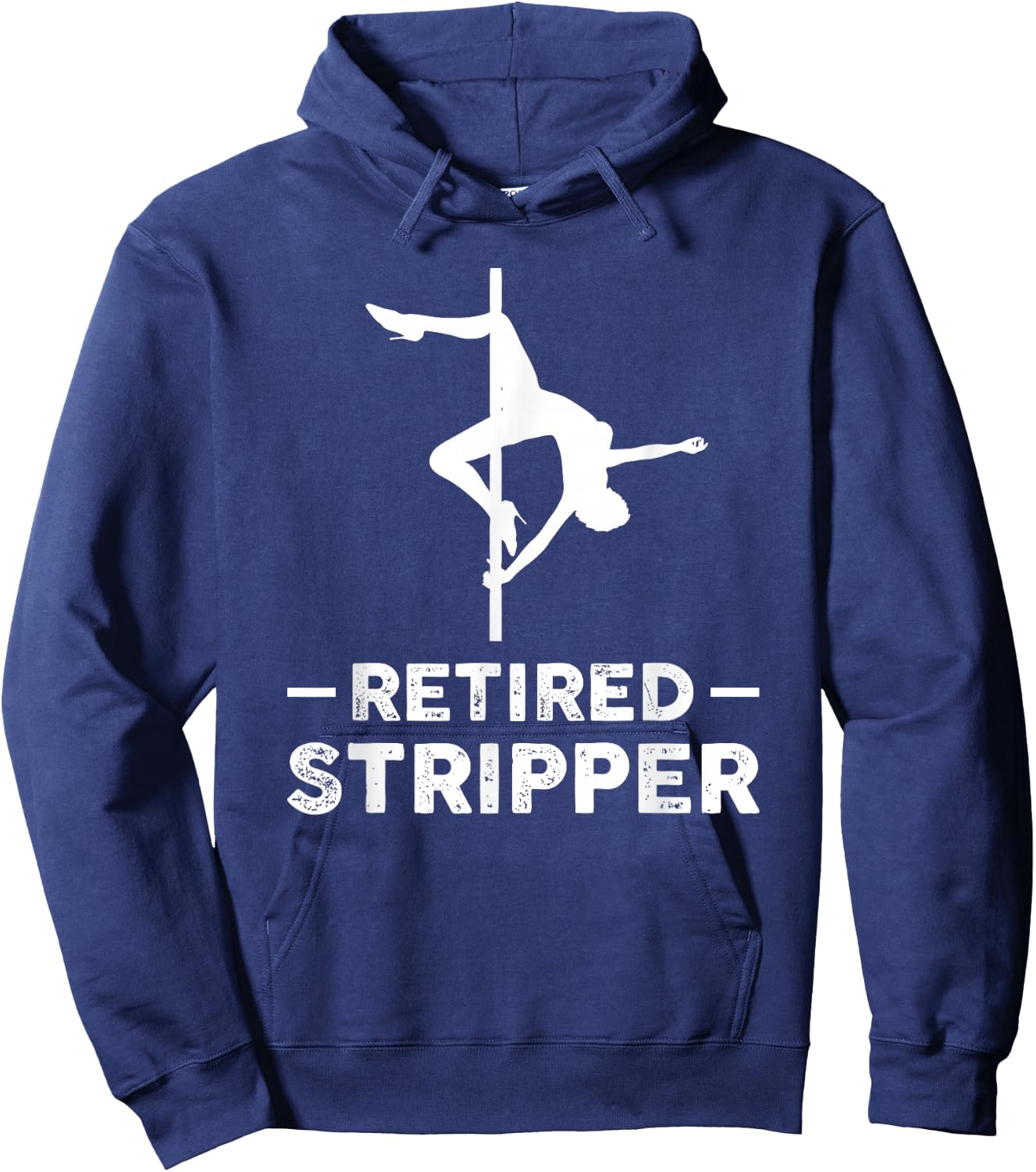 Geschenk fr Rente Retired Stripper Retirement - Women's Adults Black Short Sleeve Classic Fit Hoodie - Hoodie | Navy