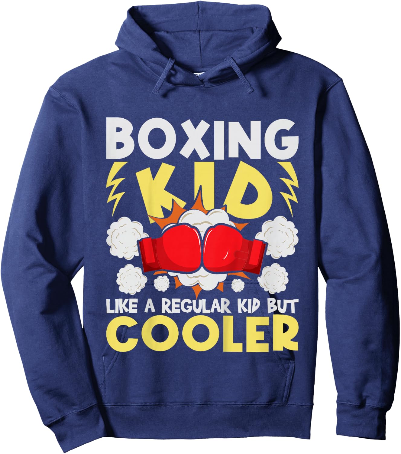 Boxing Kid Like A Regular Kid But Cooler - Boxer Kickboxing Hoodie - Hoodie | Navy