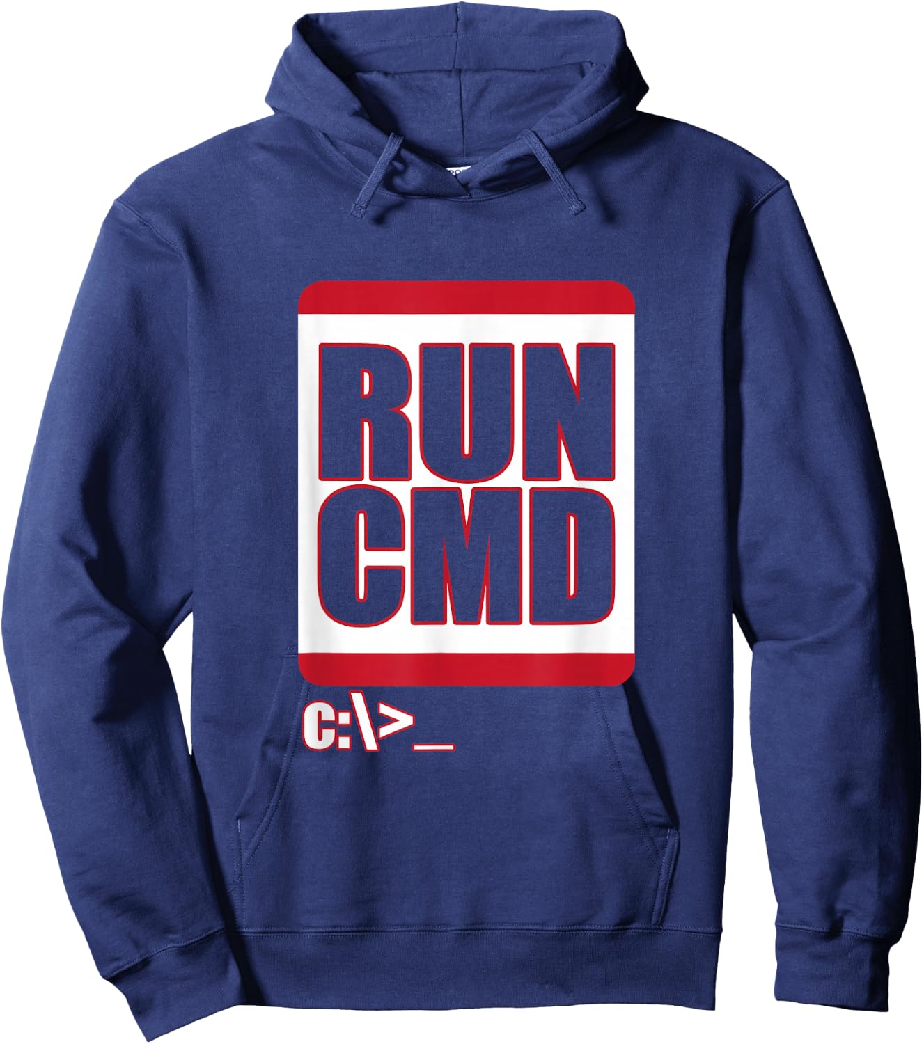 Run CMD Funny Computer Science Nerd Coder Hoodie - Hoodie | Navy