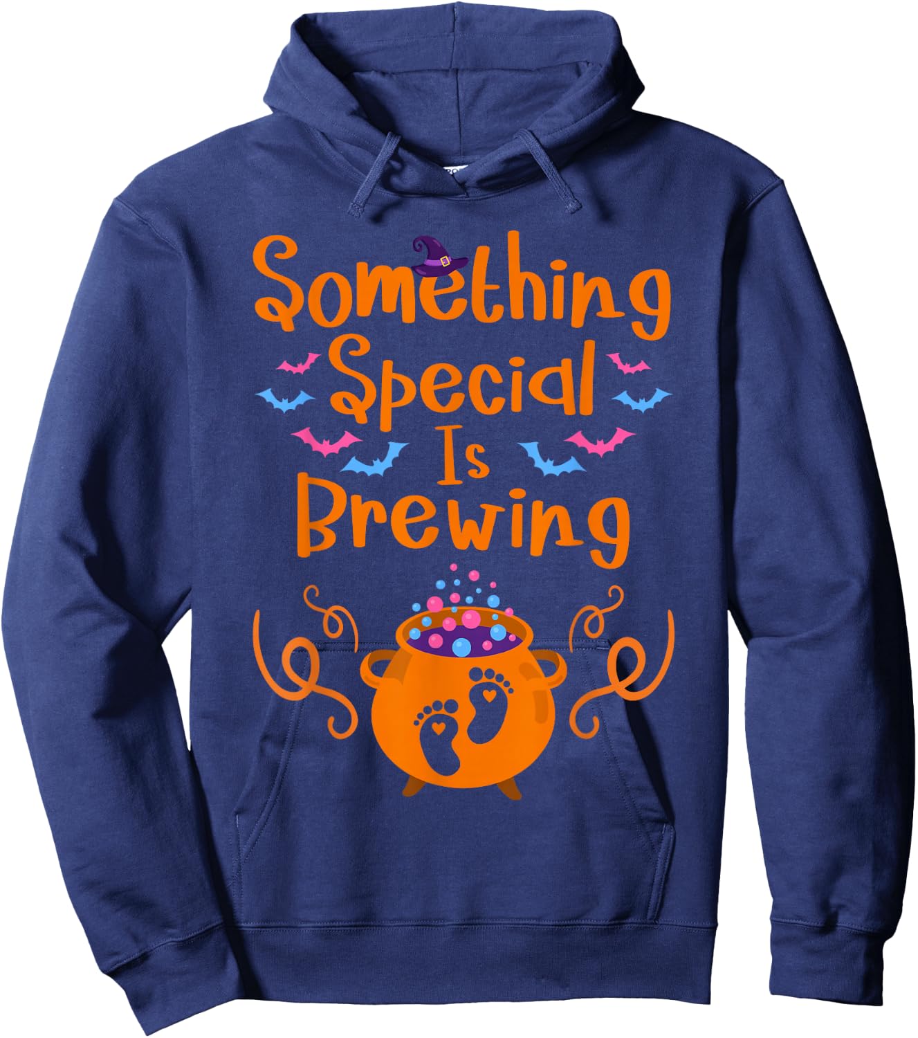 Something Special is Brewing Halloween Baby Announcements Hoodie - Hoodie | Navy