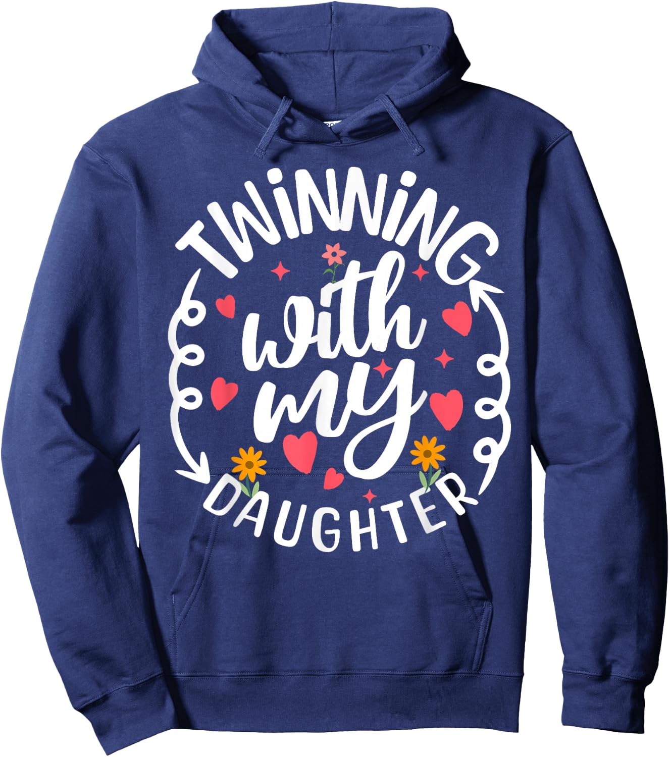 Twinning With My Daughter Mom Twin Matching Mom And Daughter Hoodie - Hoodie | Navy