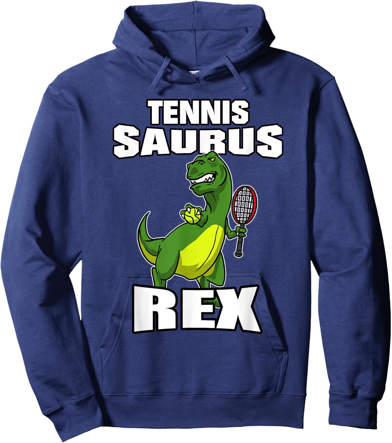 Tennissaurus Rex Tennis Dinosaur T Rex Gift Tennis Player Hoodie - Hoodie | Navy