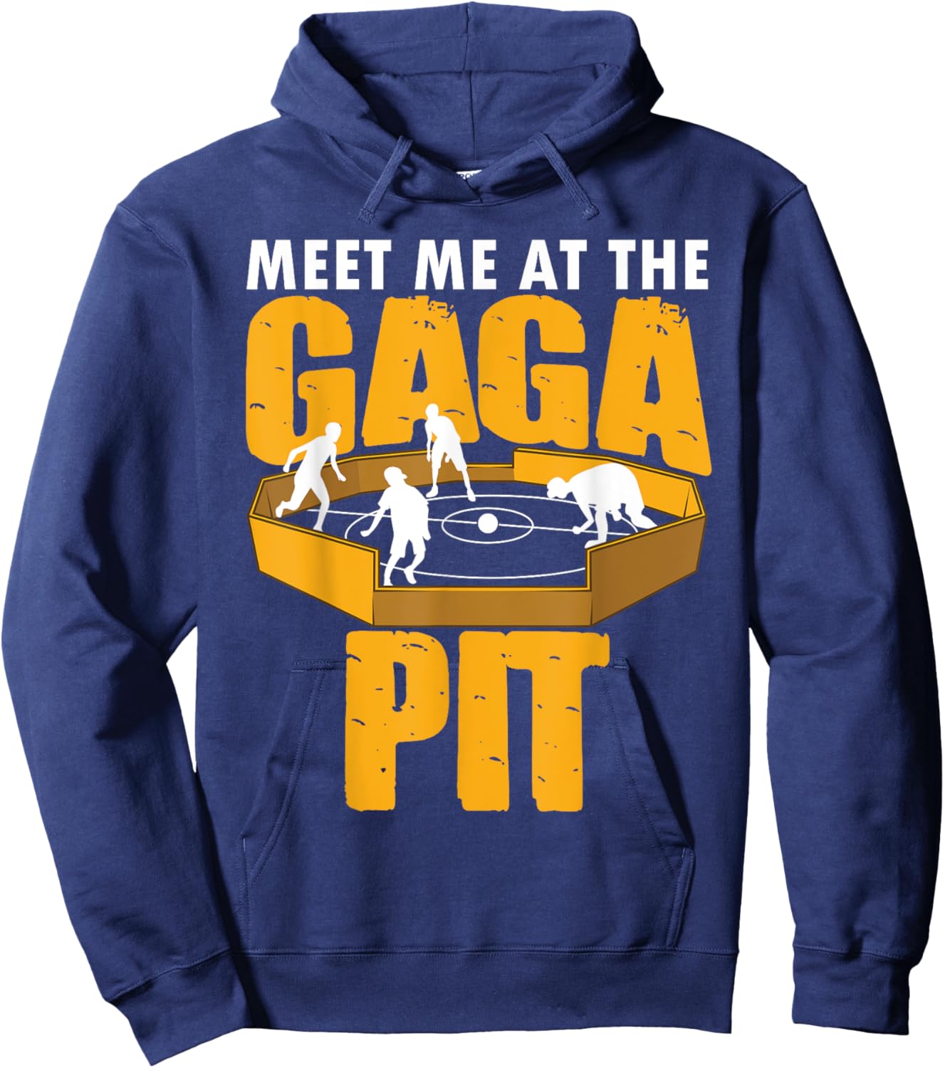 Cool Gaga Ball Gift Kids Funny Gaga ball Pit Dodgeball Hoodie - Hoodie | Navy