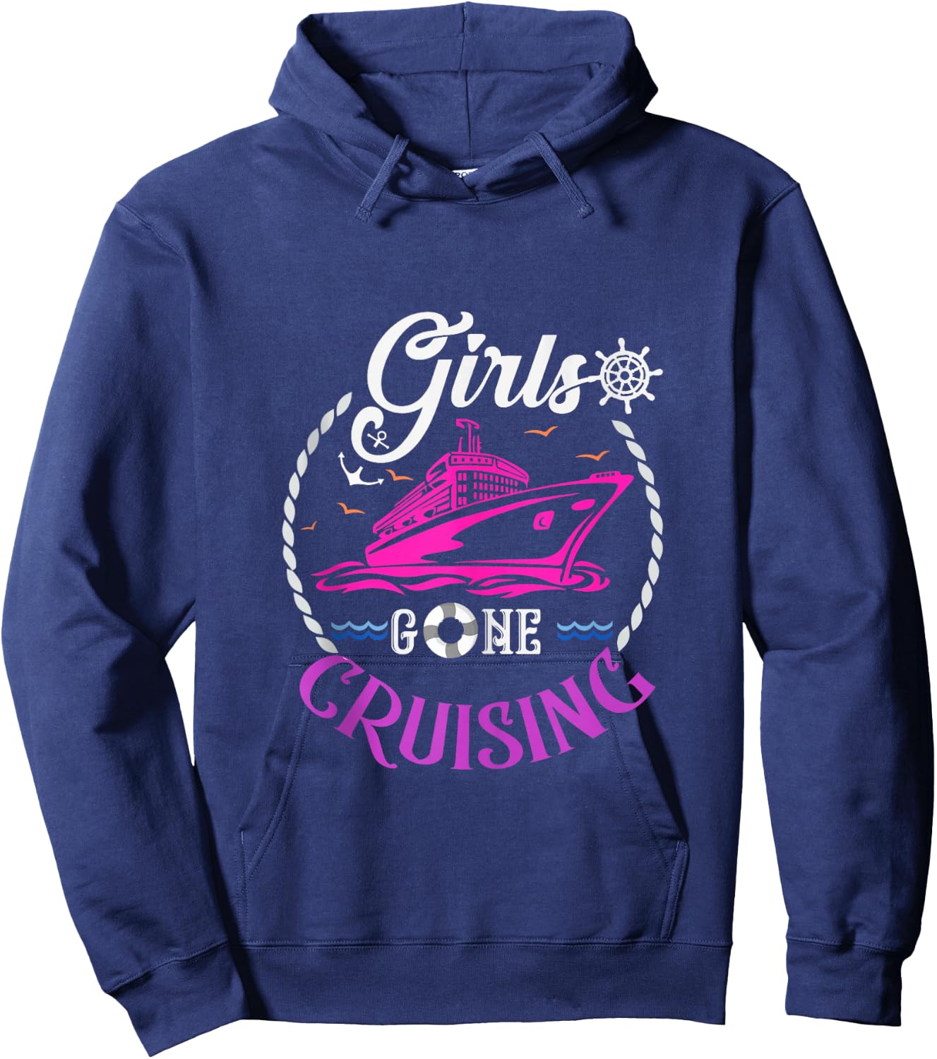 Girls Gone Cruising Women Cruise Lover Small Hoodie - Hoodie | Navy