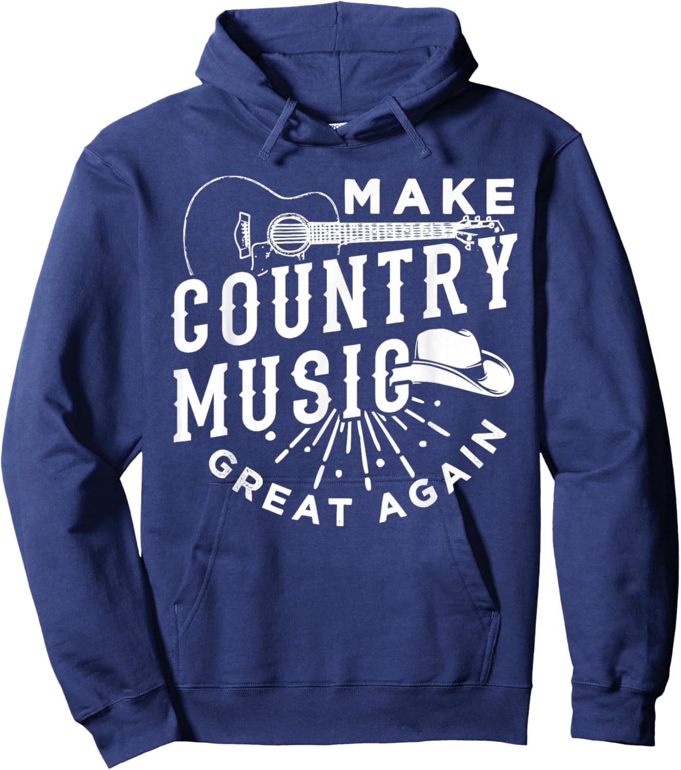 Make Country Music Great Again Hoodie - Hoodie | Navy