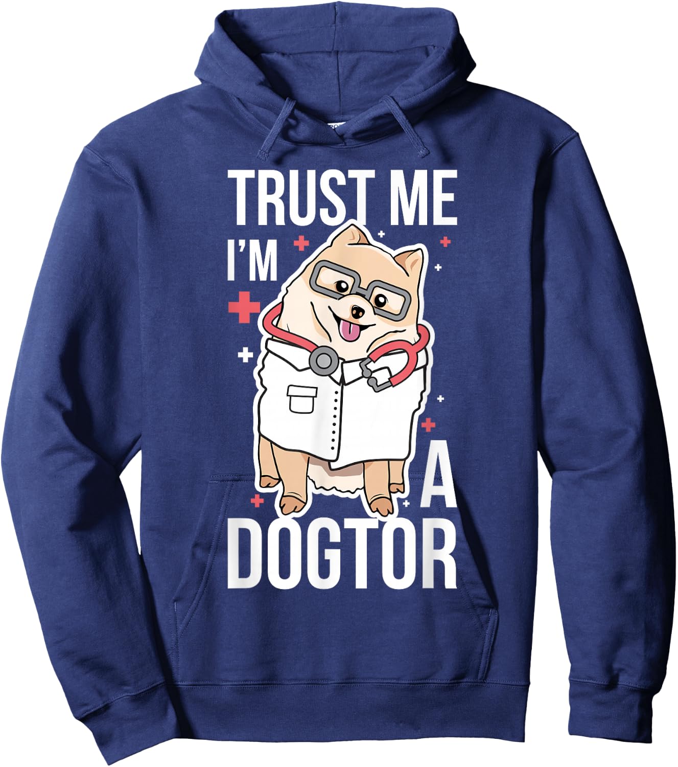 Trust Me I'm A Dogtor Hoodie - Hoodie | Navy