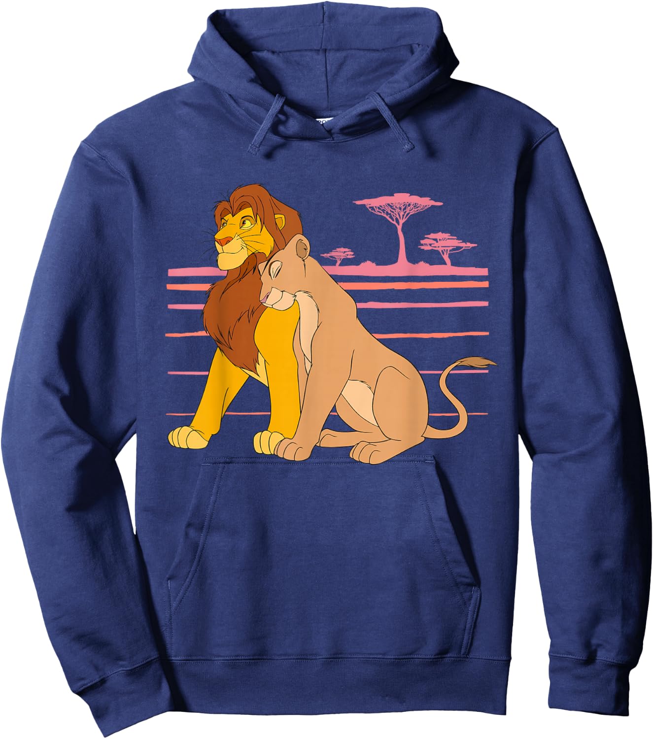 Disney The Lion King Simba and Nala Love Hoodie - Hoodie | Navy