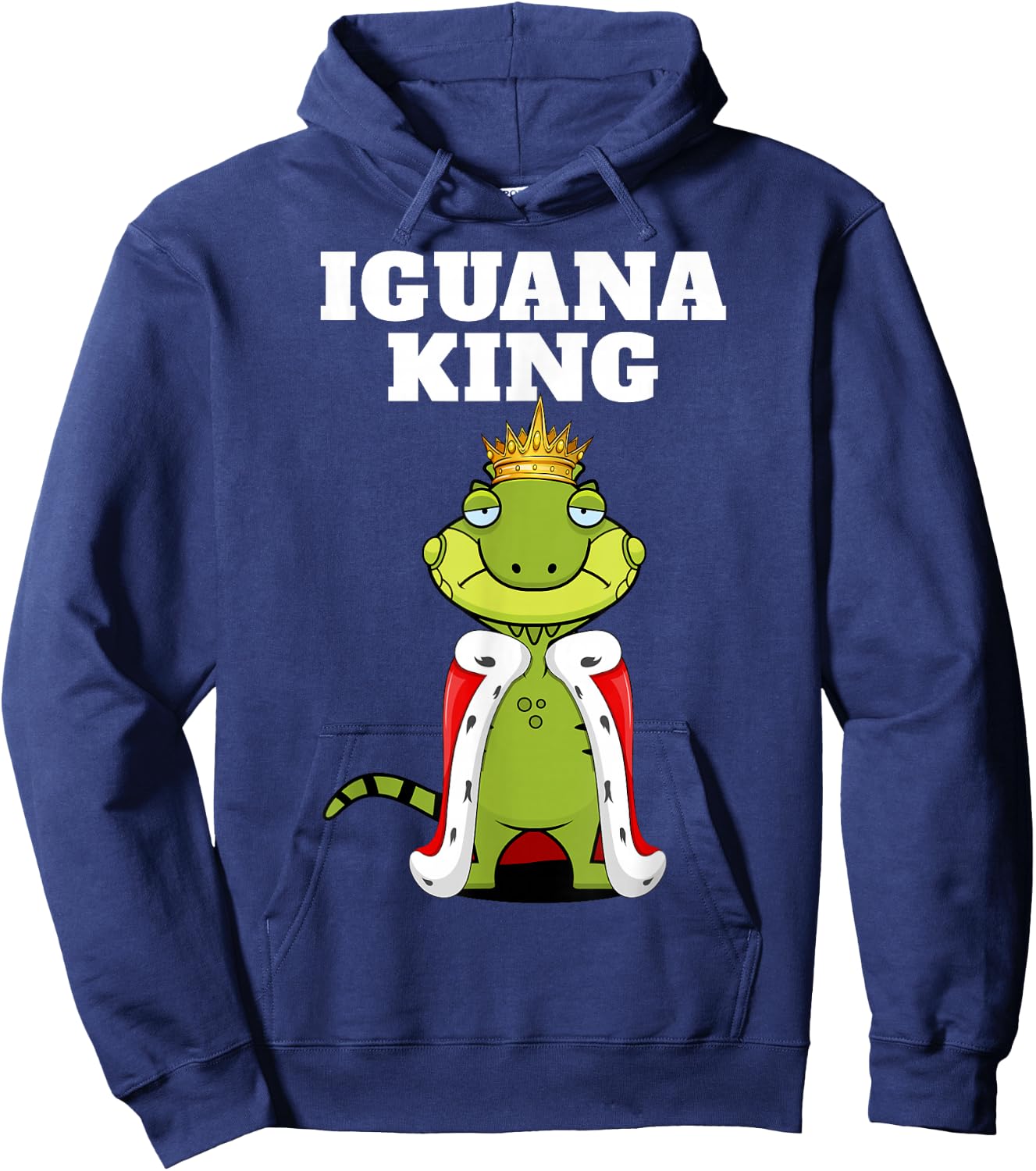 Iguana King | Boys Iguana | Iguana Hoodie - Hoodie | Navy