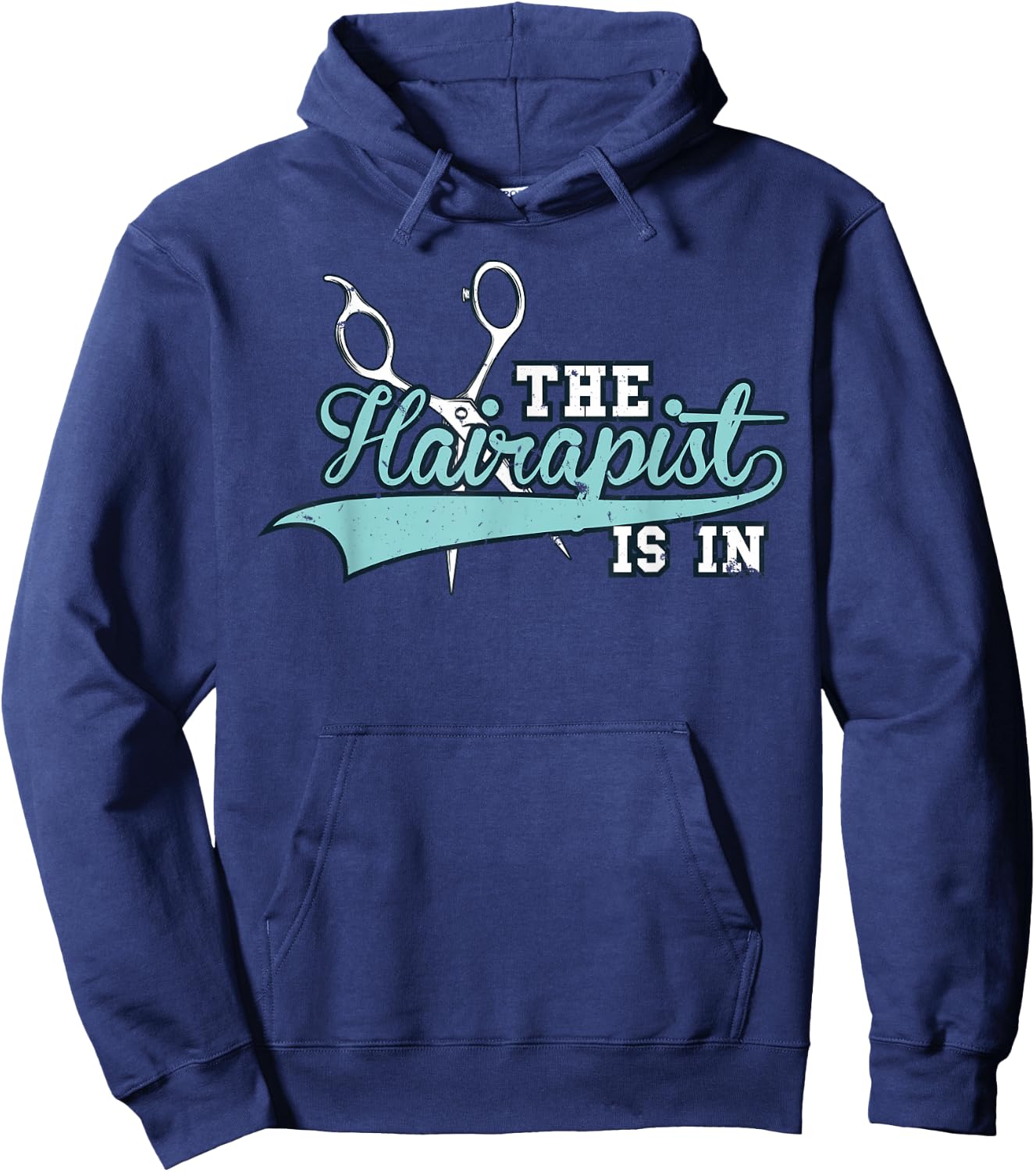 Funny Hairdresser The Hairapist - Hair Stylist - Shark Hoodie - Hoodie | Navy