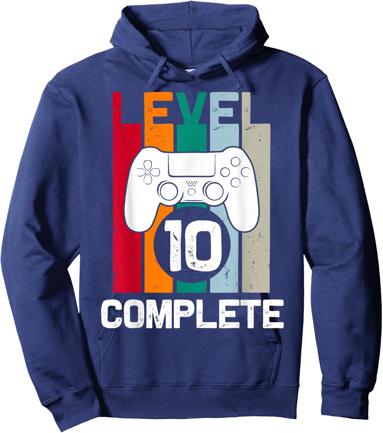 Level 10 Complete 10th Year Wedding Anniversary Hoodie - Hoodie | Navy