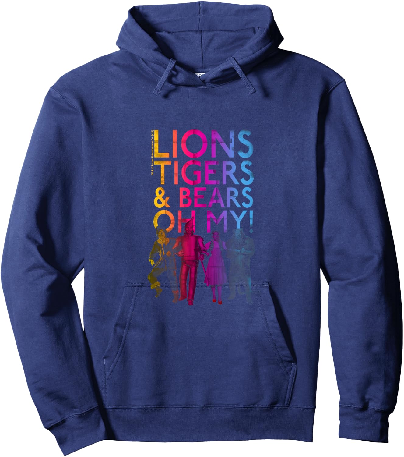 Wizard of Oz Lions, Tigers,& Bears Small Hoodie - Hoodie | Navy