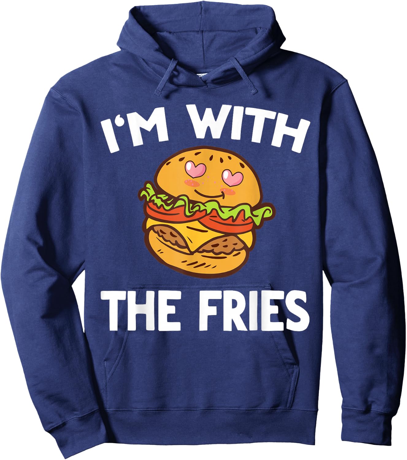Burger & Fries Matching Couples His & Hers Hoodie - Hoodie | Navy