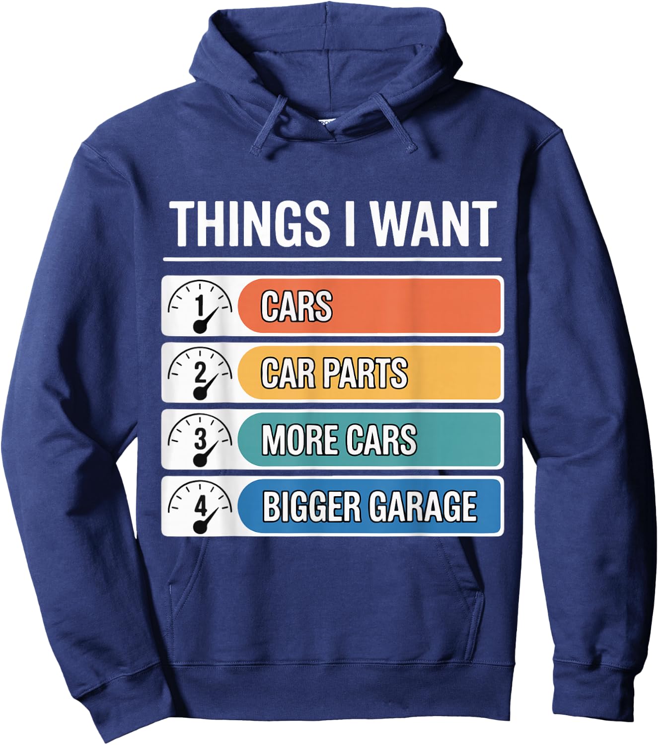 Things I Want Car Parts Auto Mechanic Engine Garage Hoodie - Hoodie | Navy