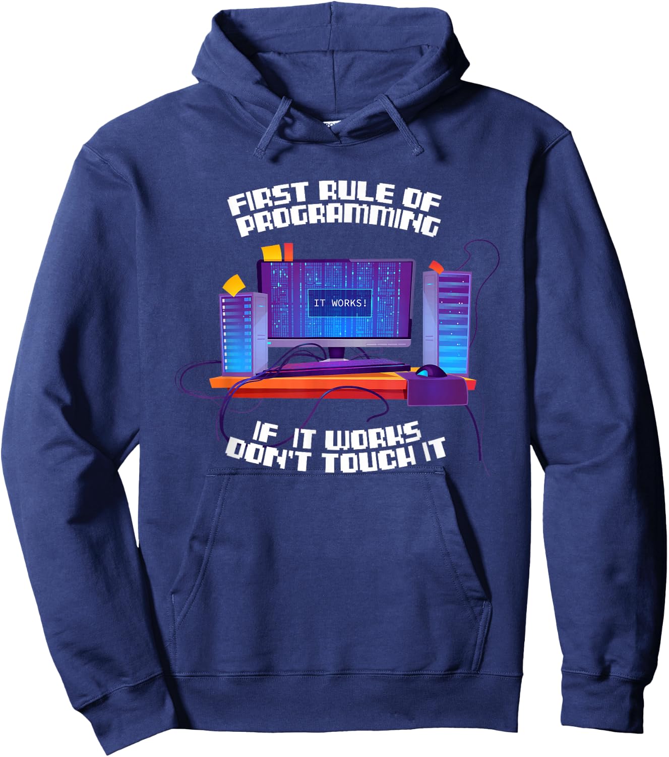Programmer Coder - Developer Software Engineer Programming Hoodie - Hoodie | Navy