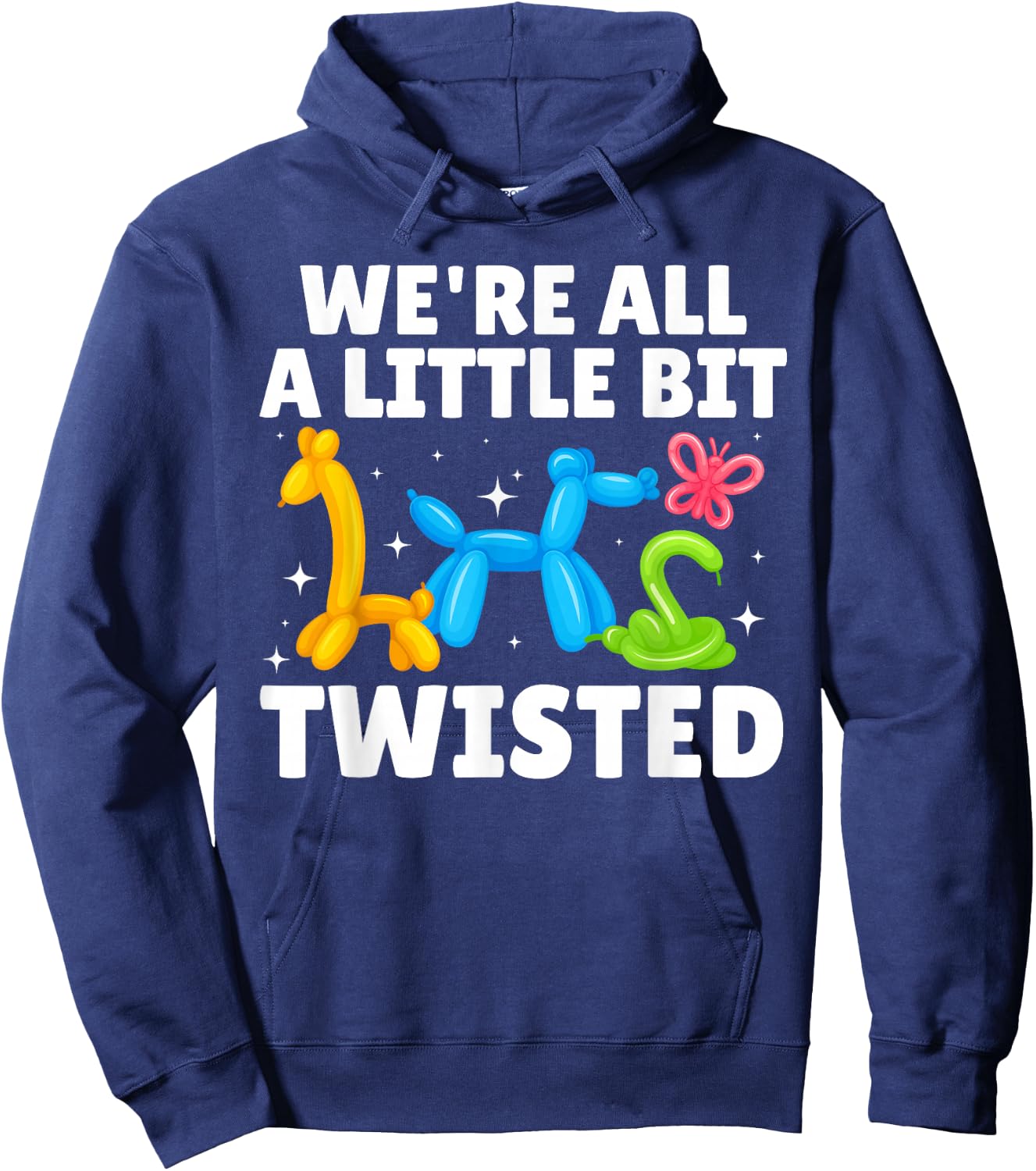 Cool Balloon Artist Art Women Kids Balloon Twisting Hoodie - Hoodie | Navy